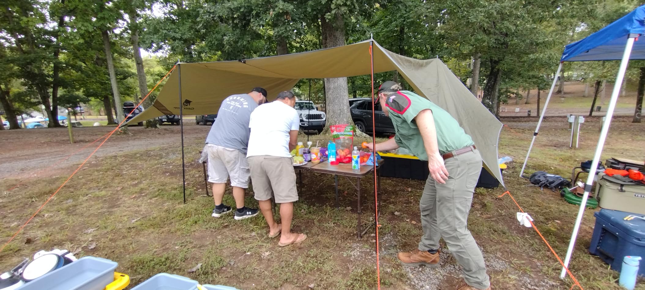GEERTOP Large 17 x 10 ft Tarp Waterproof Portable Hammock Rain Fly Outdoor Awning Backpacking Tarp Shelter for Camping Traveling - Customer Photo 2