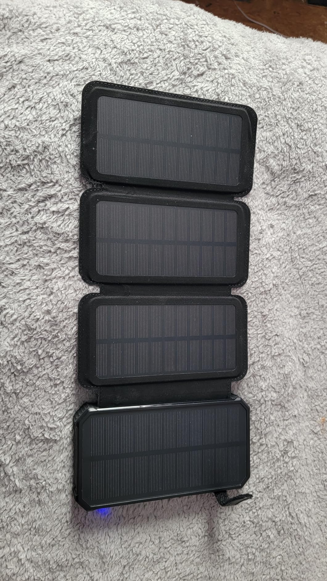 SOARAISE Solar Charger Power Bank - 48000mAh Wireless Portable Charger Built-in 4 Cables and 4 Solar Panels, PD QC 3.0 Fast Charging USB C Battery Pack with Flashlight for Camping Travel - Customer Photo 1