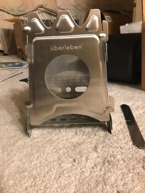 Überleben | Stöker Titanium Camping Stove – 7.7oz Ultralight Flatpack Wood Burning Stove for Backpacking, Hiking & Outdoor Cooking – Portable, Folding Camping Essentials - Customer Photo 5