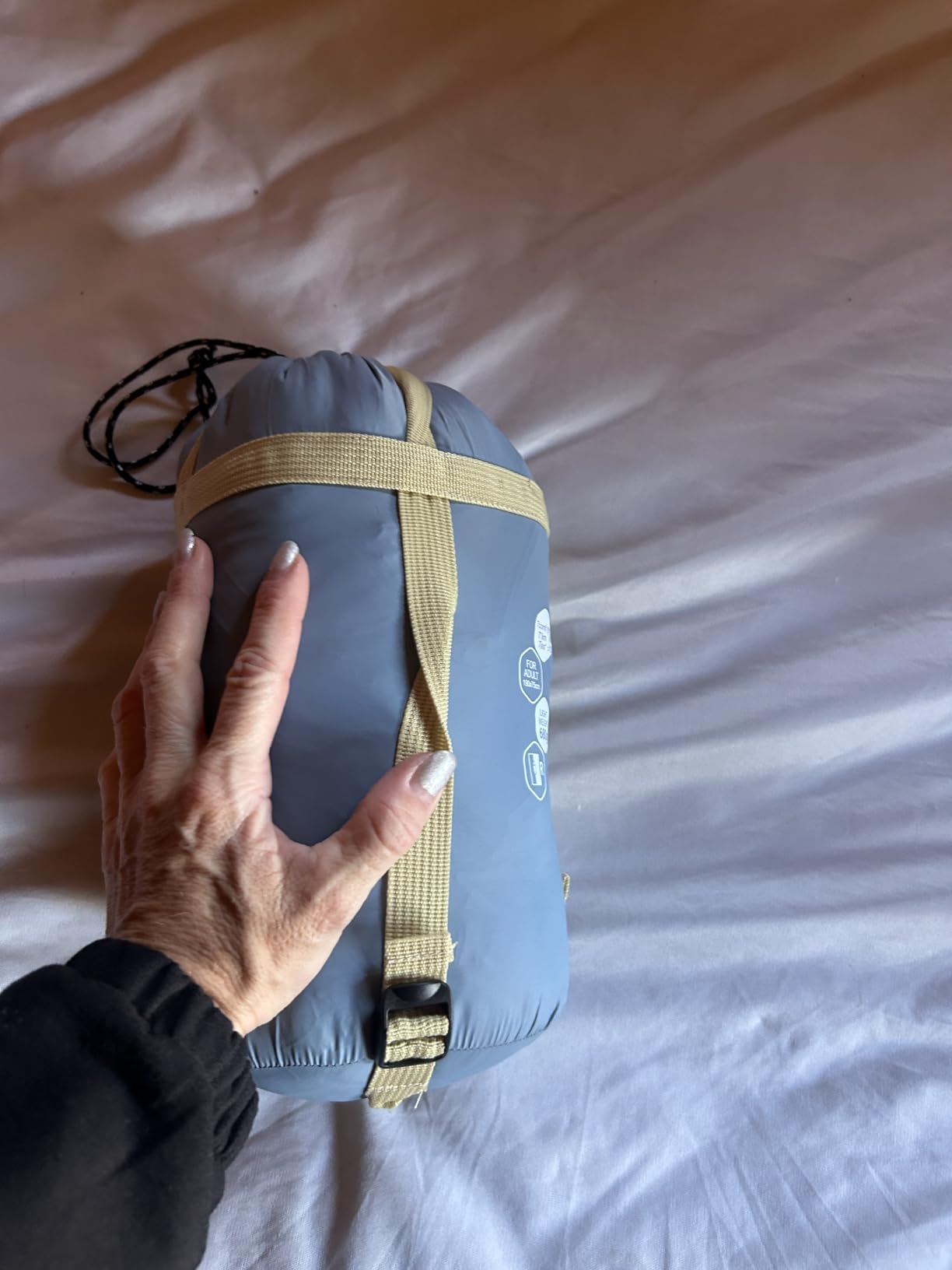 NewDoar Ultralight Backpacking Sleeping Bag - 50-70°F, 1.5lbs, Waterproof & Machine Washable, 2-Way Zipper for Teens,Couples,Women,Men Compact for Hiking/Camping (M/L Sizes) - Customer Photo 2