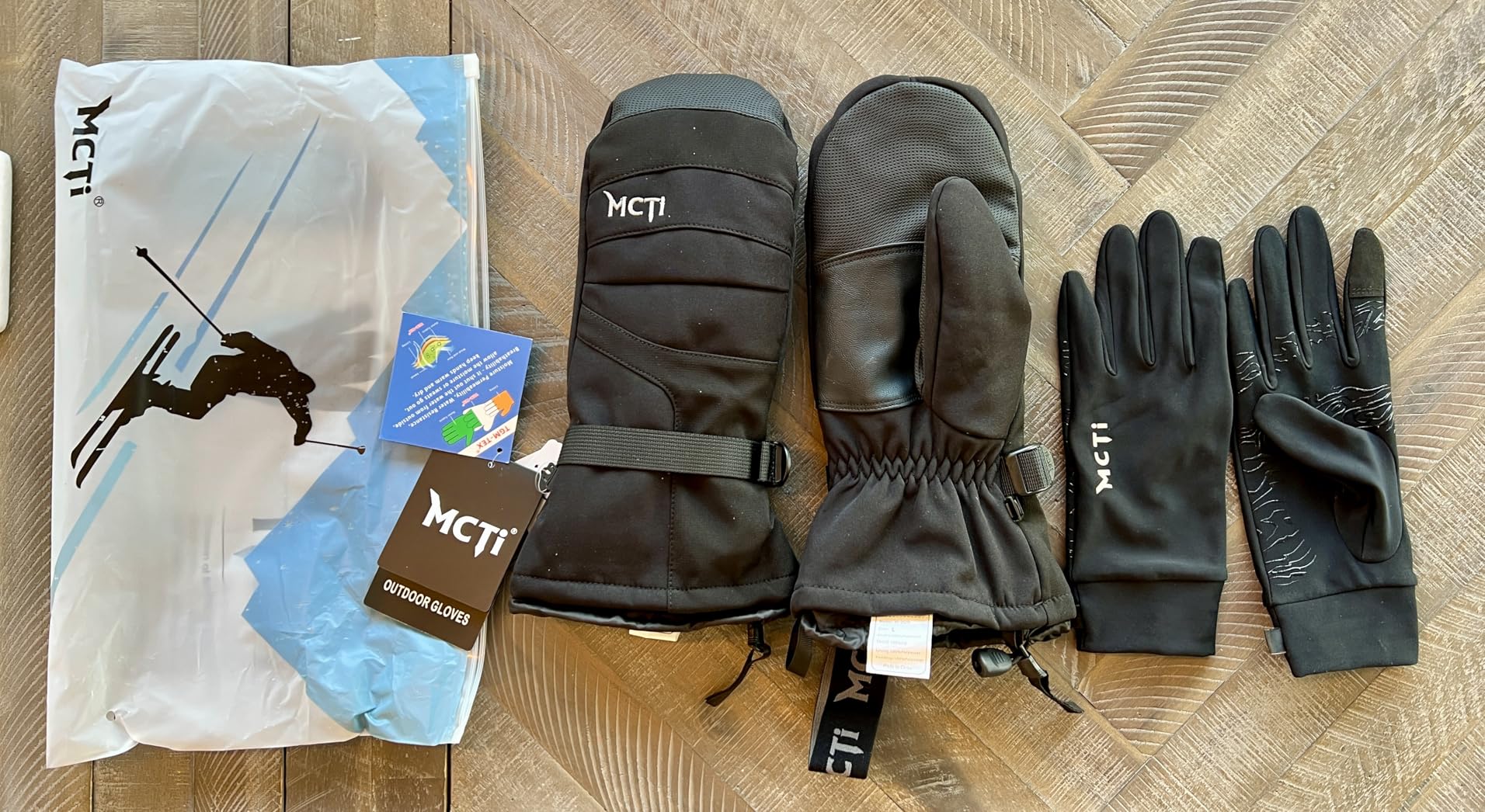 MCTi 2 in 1 Winter Ski Gloves for Men, Waterproof Snowboard Gloves, Thick Ski Mittens & Fleece Glove Liners, 2 Pairs Customer Review MCTi 2 in 1 Winter Ski Gloves for Men, Waterproof Snowboard Gloves, Thick Ski Mittens & Fleece Glove Liners, 2 Pairs - Customer Photo 2