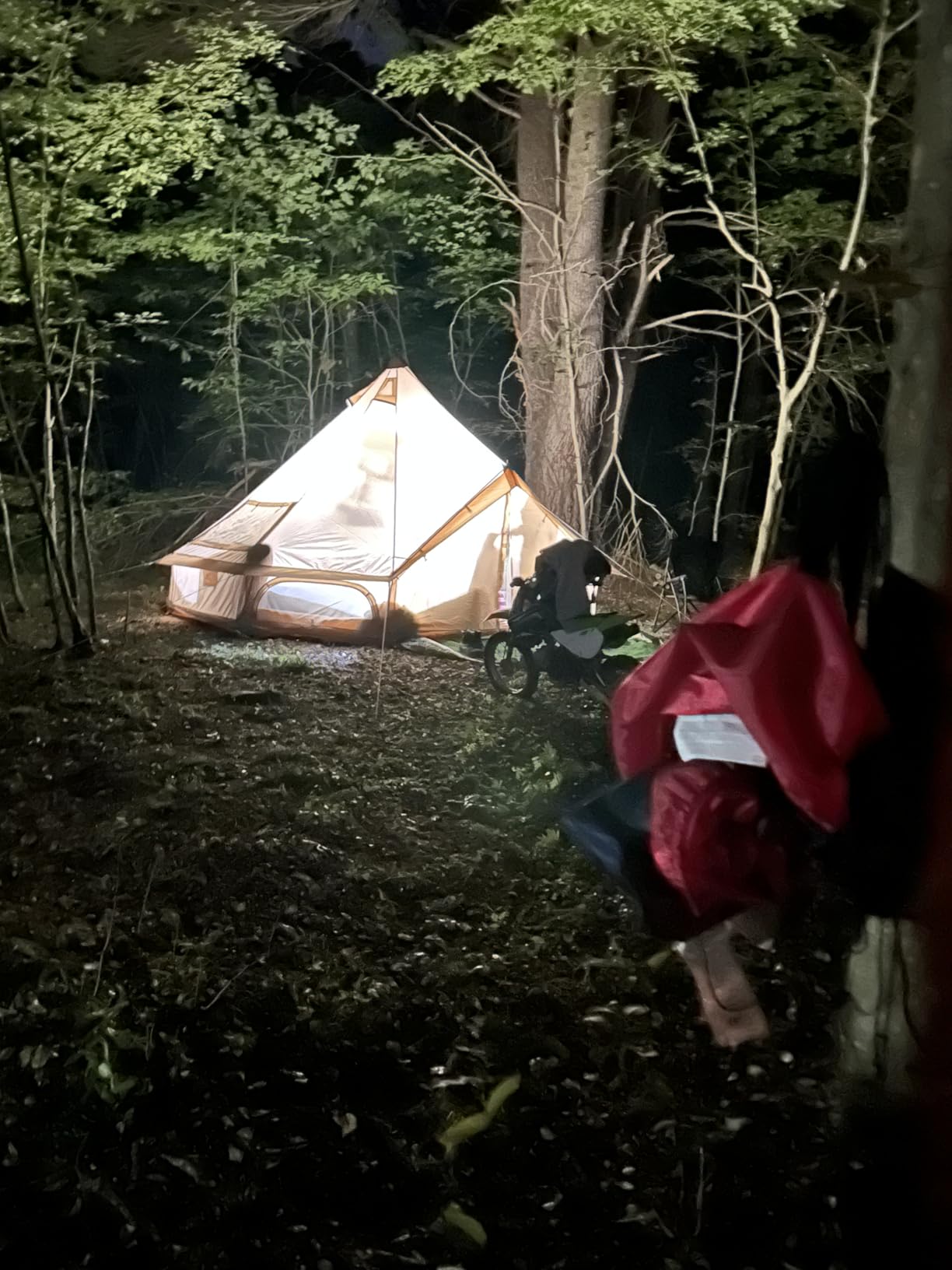 YOLENY Bell Tent, Yurt Tent 4/6/8/10 Person 4 Season Waterproof Glamping Tents w/Stove Jack for Family Camping Outdoor Party, Glamping Tents for Camping - 10/13.1/16.4FT - Customer Photo 1