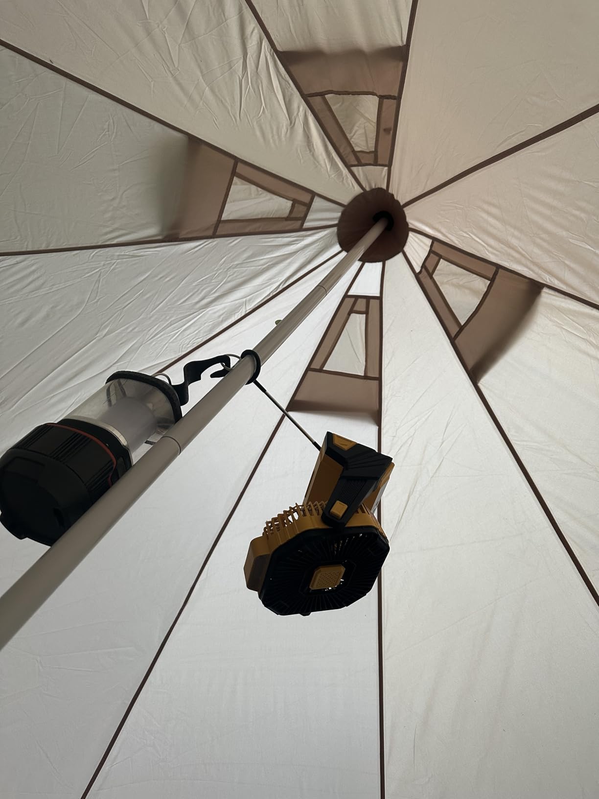 YOLENY Bell Tent, Yurt Tent 4/6/8/10 Person 4 Season Waterproof Glamping Tents w/Stove Jack for Family Camping Outdoor Party, Glamping Tents for Camping - 10/13.1/16.4FT - Customer Photo 2