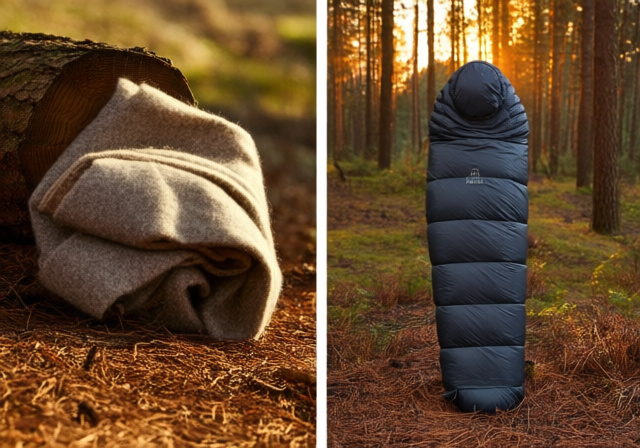 Wool Blanket vs Sleeping Bag: Complete Comparison for Camping - sixstoreys