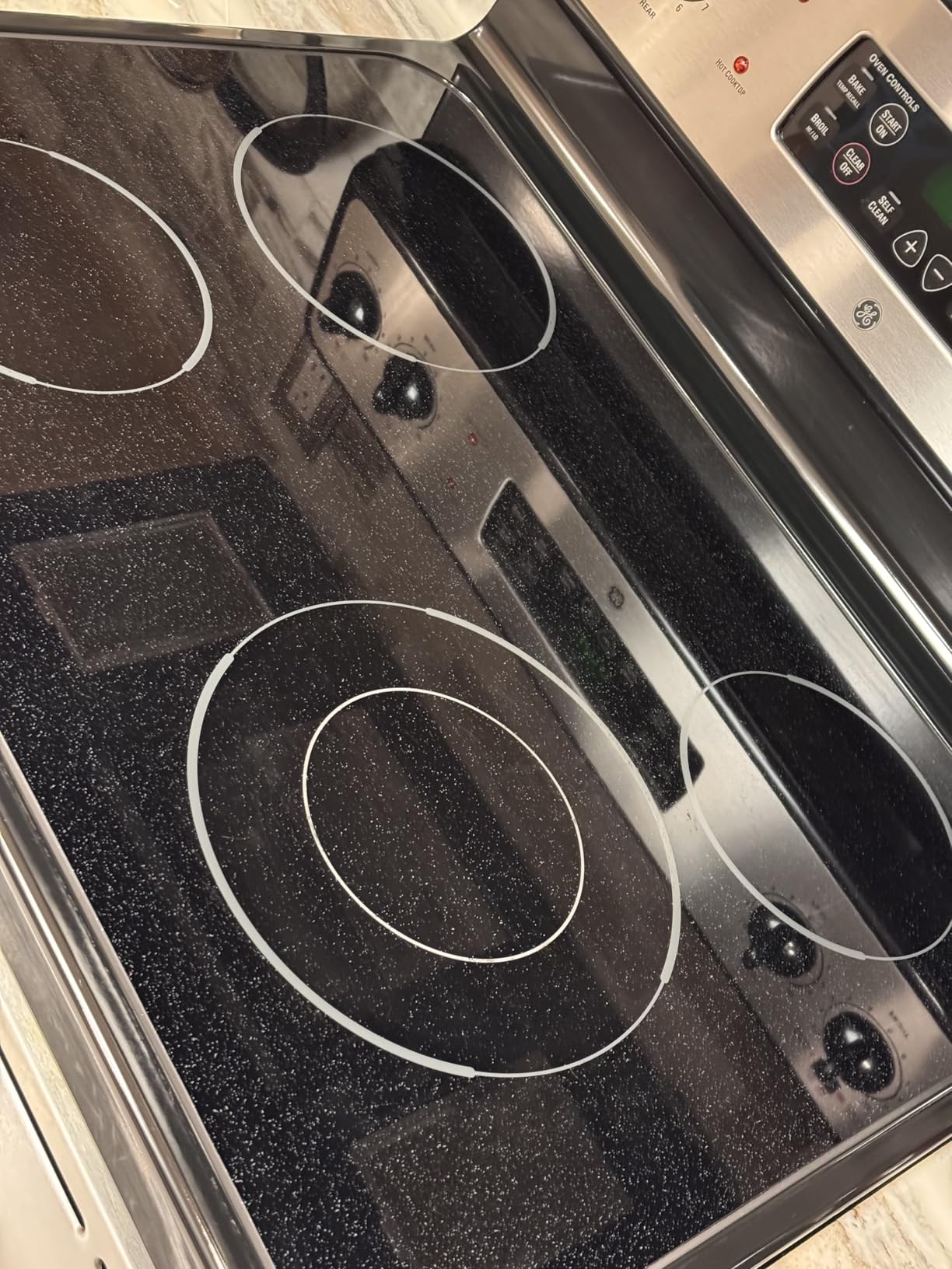 Cerama Bryte Removes Tough Stains Cooktop and Stove Top Cleaner for Glass - Ceramic Surfaces, 1-28 oz Customer Review Cerama Bryte Removes Tough Stains Cooktop and Stove Top Cleaner for Glass - Ceramic Surfaces, 1-28 oz - Customer Photo 1