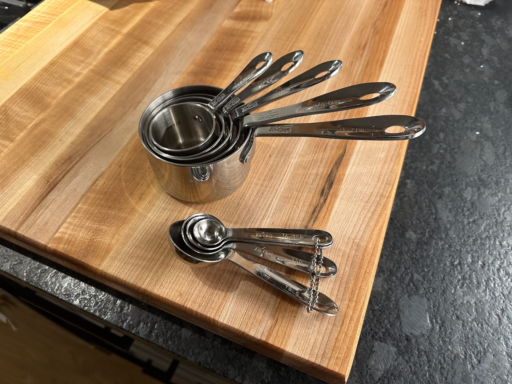 All-Clad Kitchen Accessories Stainless Steel Measuring Cup Set 5 Piece Cookware, Pots and Pans, Dishwasher Safe Silver Customer Review All-Clad Kitchen Accessories Stainless Steel Measuring Cup Set 5 Piece Cookware, Pots and Pans, Dishwasher Safe Silver - Customer Photo 1