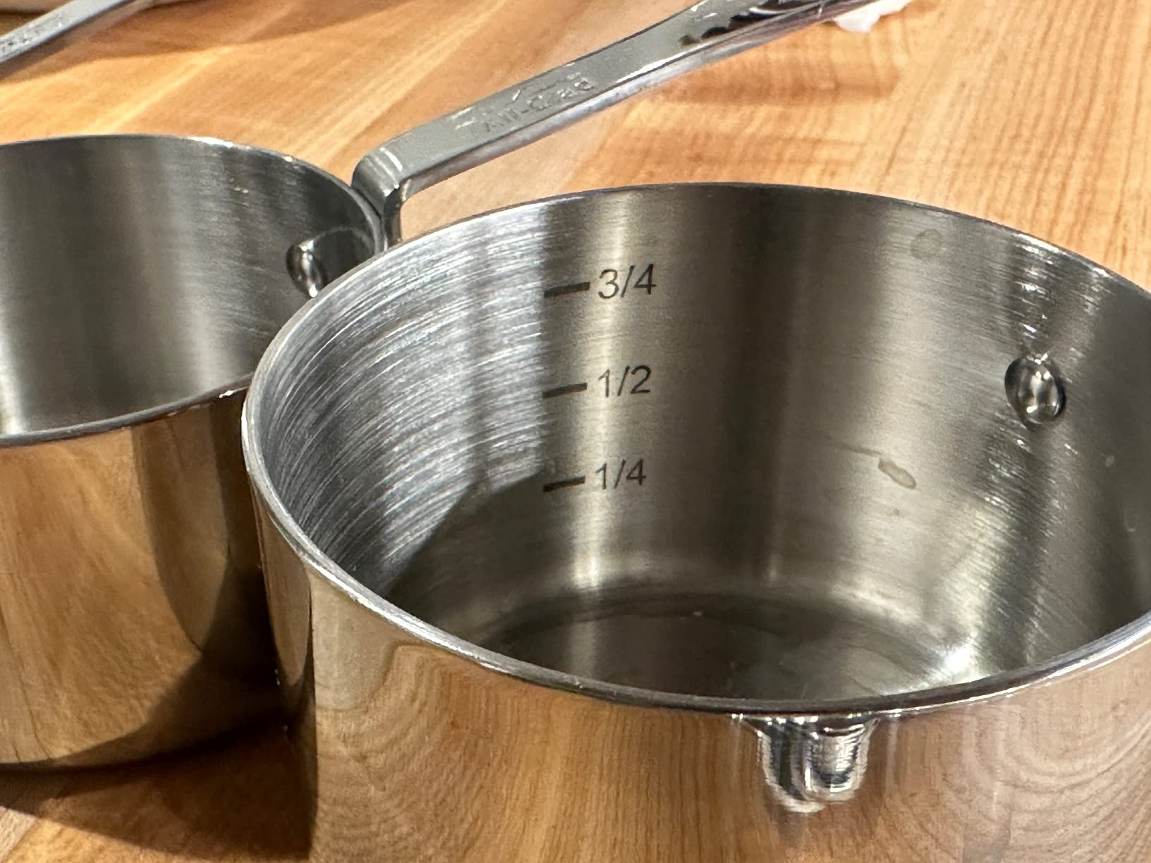 All-Clad Kitchen Accessories Stainless Steel Measuring Cup Set 5 Piece Cookware, Pots and Pans, Dishwasher Safe Silver Customer Review All-Clad Kitchen Accessories Stainless Steel Measuring Cup Set 5 Piece Cookware, Pots and Pans, Dishwasher Safe Silver - Customer Photo 2