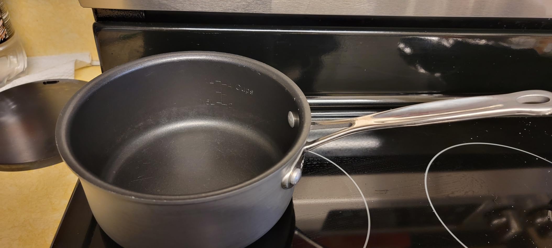 Cuisinart Chef's Classic Nonstick Hard-Anodized 1.5-Quart Saucepan with Lid, Black - Customer Photo 1