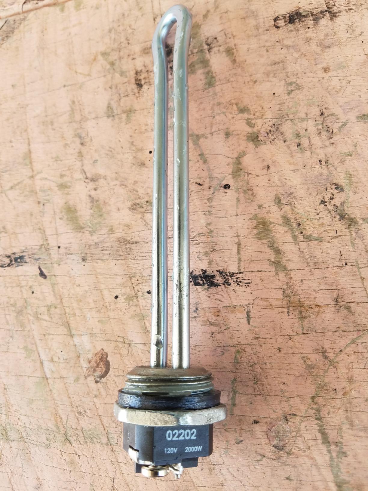 Camco 2000W/120V Screw-In Water Heater Element | Features a High Watt Density Design, a 1-11 1/2-inch NPSM Steel Bushing, and is Compatible with Most Water Heaters (02203) Customer Review Camco 2000W/120V Screw-In Water Heater Element | Features a High Watt Density Design, a 1-11 1/2-inch NPSM Steel Bushing, and is Compatible with Most Water Heaters (02203) - Customer Photo 2