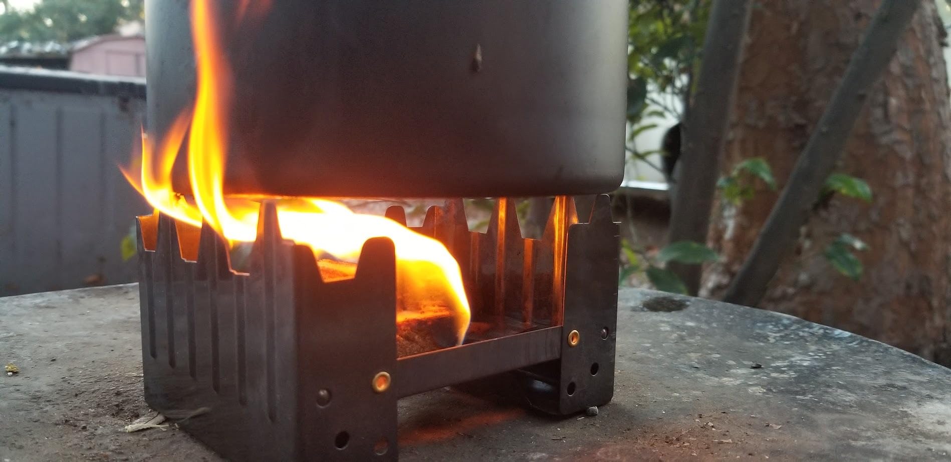 Coghlan's Emergency Stove - Lightweight, Portable Camping Stove for Backpacking, Survival, and Outdoor Cooking - Foldable Design with 24 Fuel Tablets Included (Compact for Travel and Storage) - Customer Photo 1