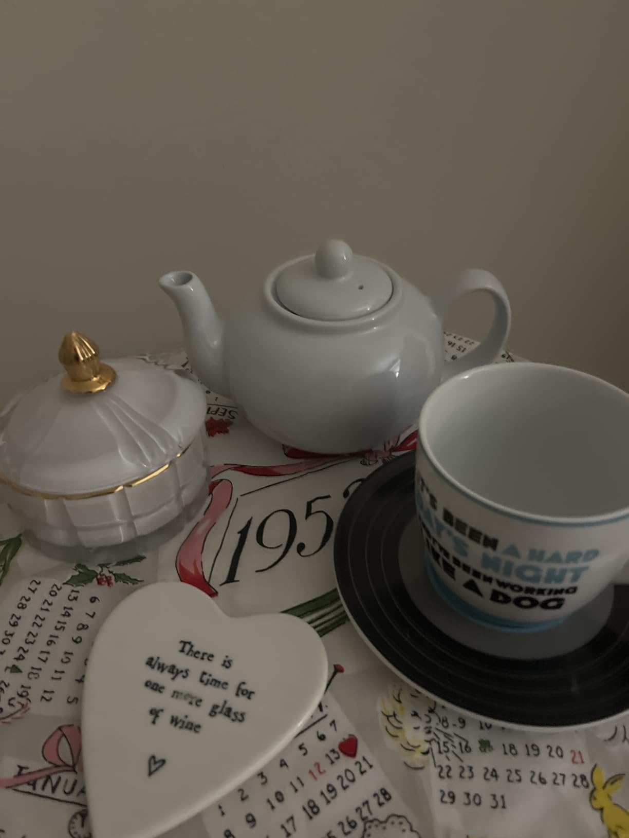 RSVP Large Stoneware 6-Cup Teapot, Blue Customer Review RSVP Large Stoneware 6-Cup Teapot, Blue - Customer Photo 2