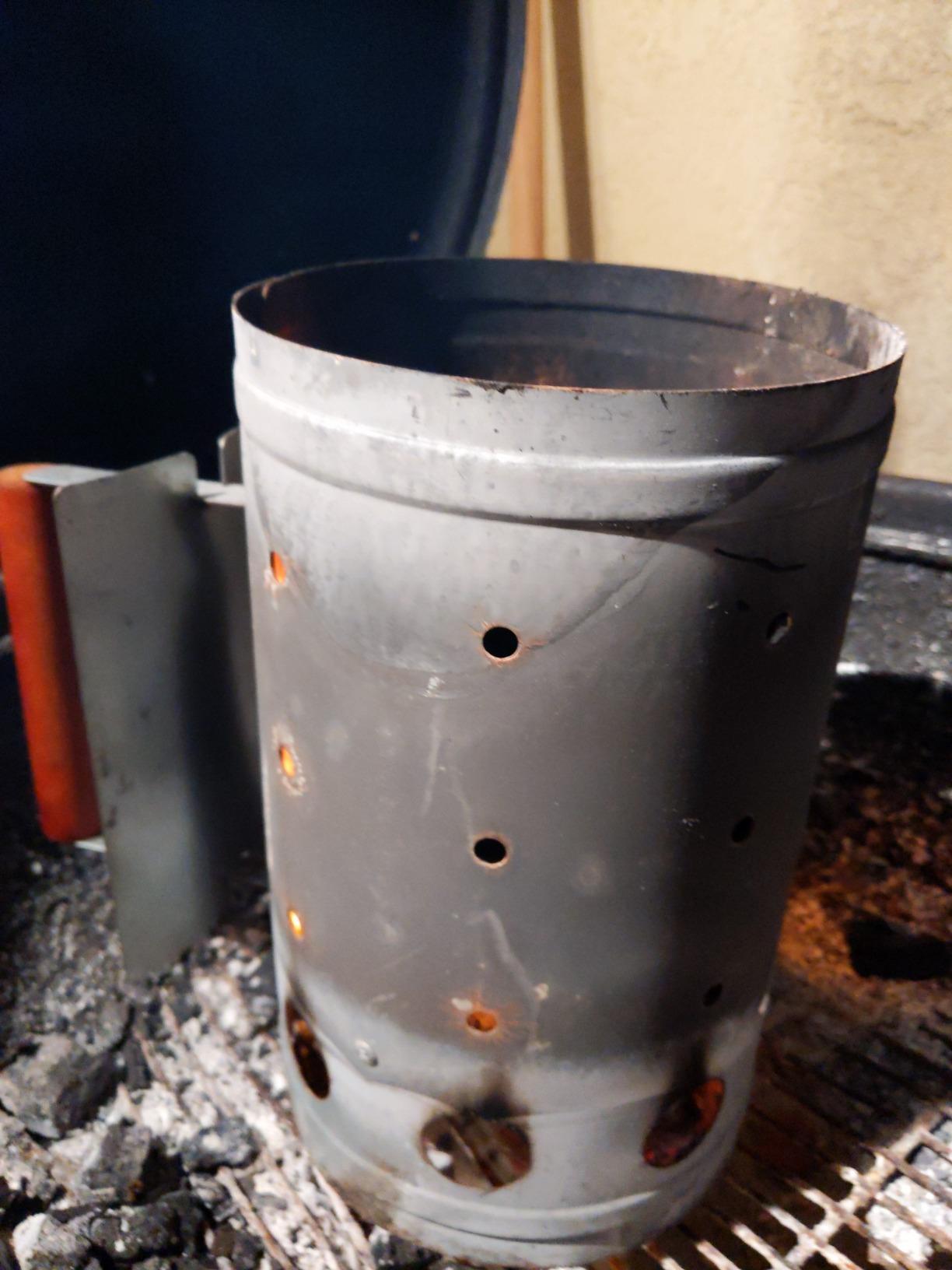 Outset Q110 Chimney Grill Starter Customer Review Outset Q110 Chimney Grill Starter - Customer Photo 2