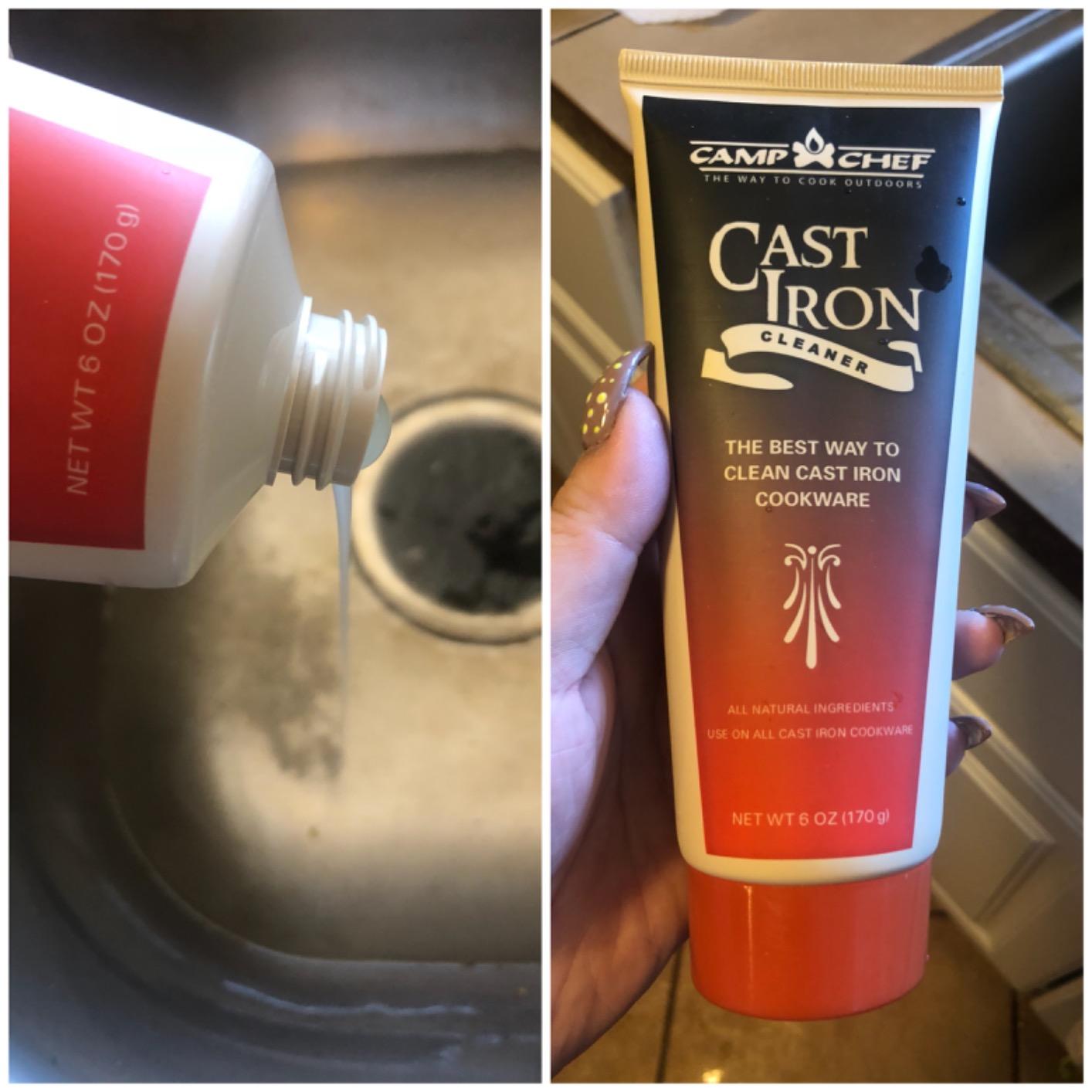 Camp Chef, Professional Cast Iron Cleaner 6 Ounces for Seasoned Cast Iron Cooking Care - Customer Photo 1