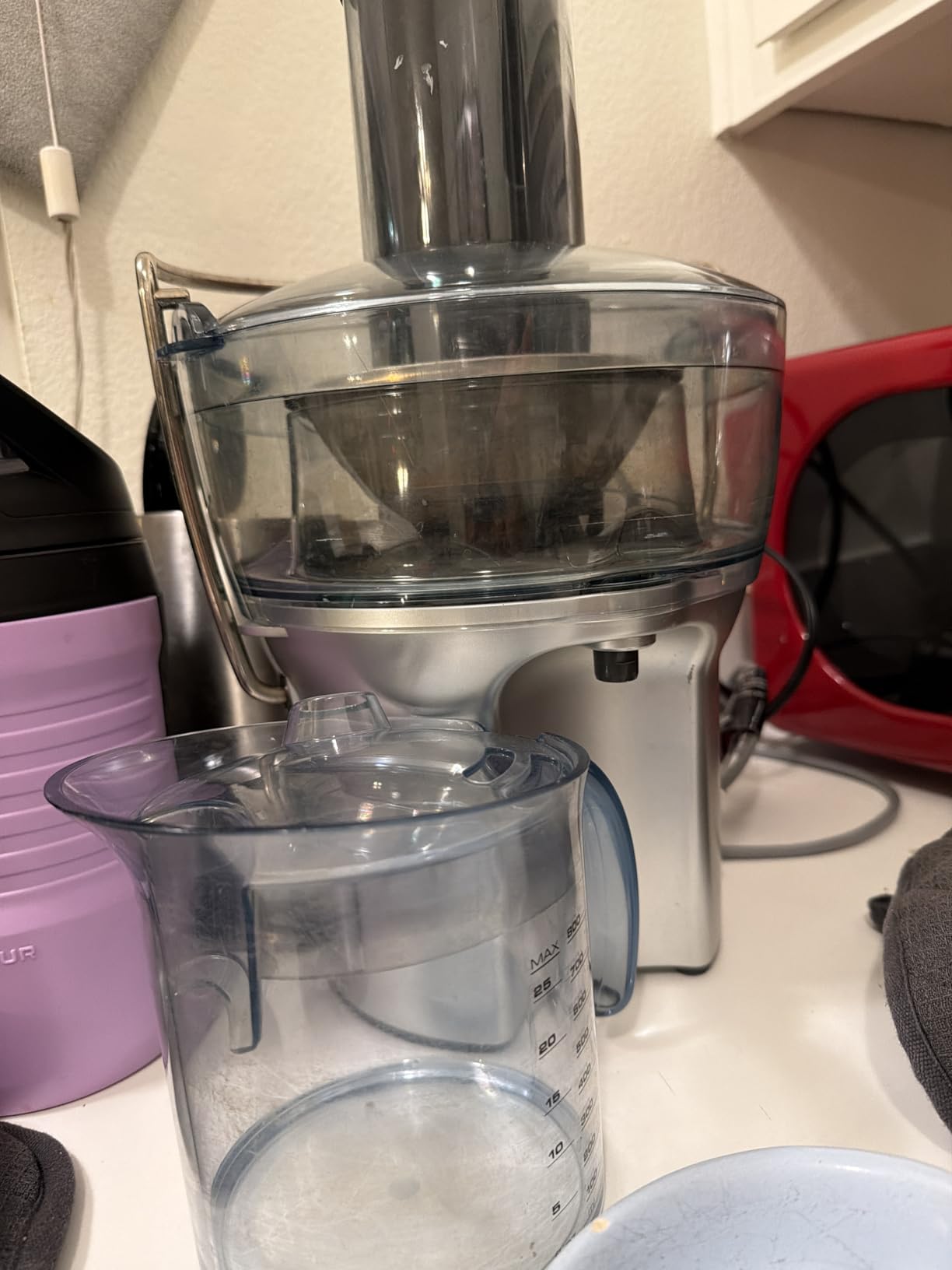 Breville BJE200XL Juice Fountain Compact Centrifugal Machine, 25 fl oz, Silver customer photo 1
