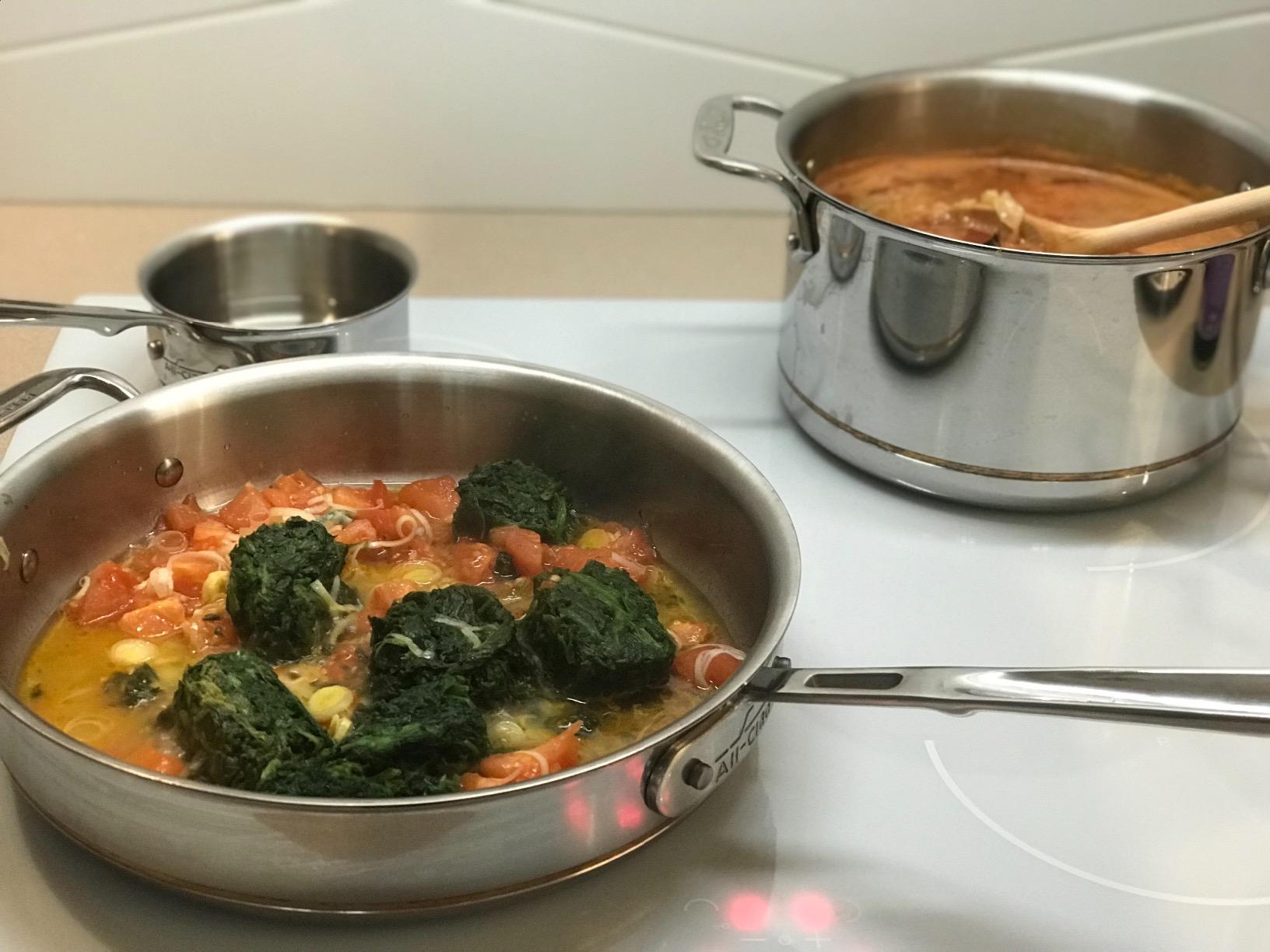 All-Clad Copper Core 5-Ply Stainless Steel Cookware Set 10 Piece Induction Oven Broiler Safe 600F Pots and Pans Silver - Customer Photo 2