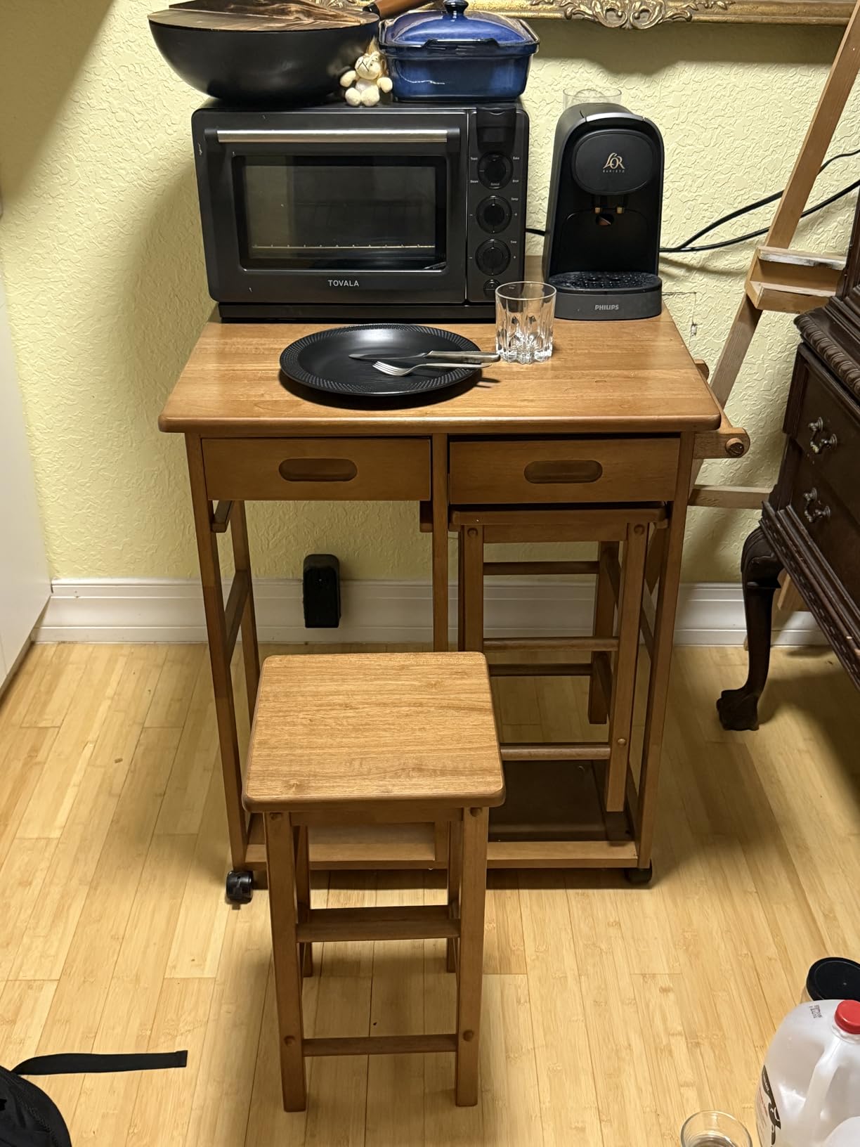 Winsome Wood Suzanne Kitchen, Square, Natural, Beech Customer Review Winsome Wood Suzanne Kitchen, Square, Natural, Beech - Customer Photo 2