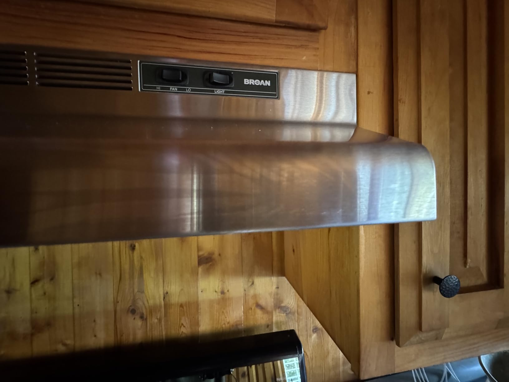 Broan-NuTone 413023 Ductless Range Hood Insert with Light, Exhaust Fan for Under Cabinet, 30-Inch, Black Customer Review Broan-NuTone 413023 Ductless Range Hood Insert with Light, Exhaust Fan for Under Cabinet, 30-Inch, Black - Customer Photo 1