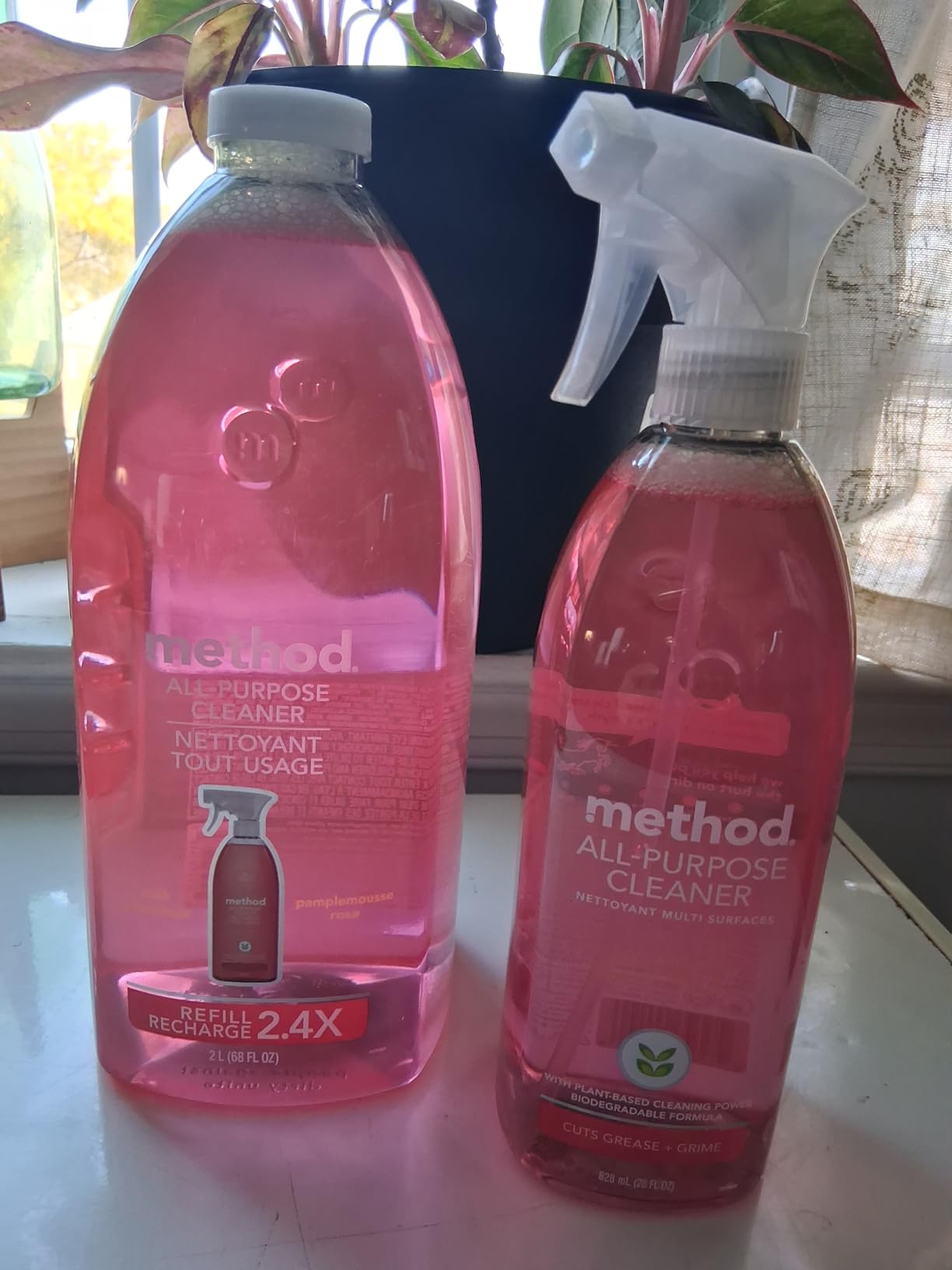 Method All-Purpose Cleaner, Pink Grapefruit, Perfect for Most Counters, Tiles, Stone, and More, 28 oz spray bottle - Customer Photo 1