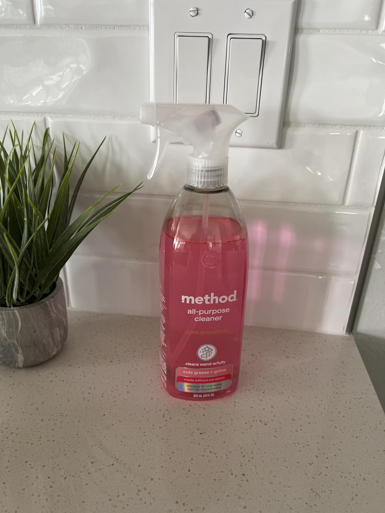 Method All-Purpose Cleaner, Pink Grapefruit, Perfect for Most Counters, Tiles, Stone, and More, 28 oz spray bottle - Customer Photo 2