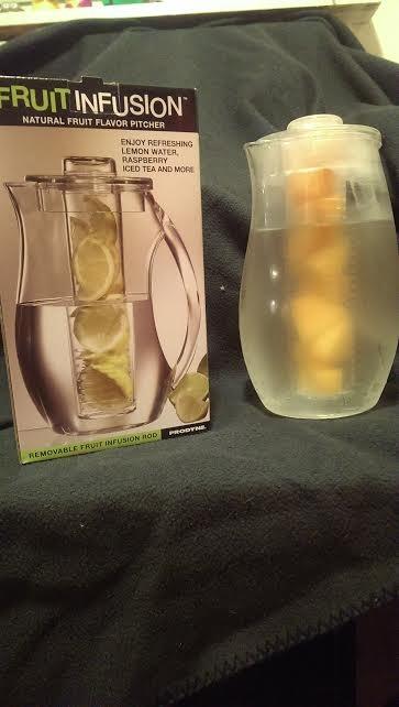Prodyne Fruit Infusion Flavor Pitcher, Clear, 93 oz. - Customer Photo 2