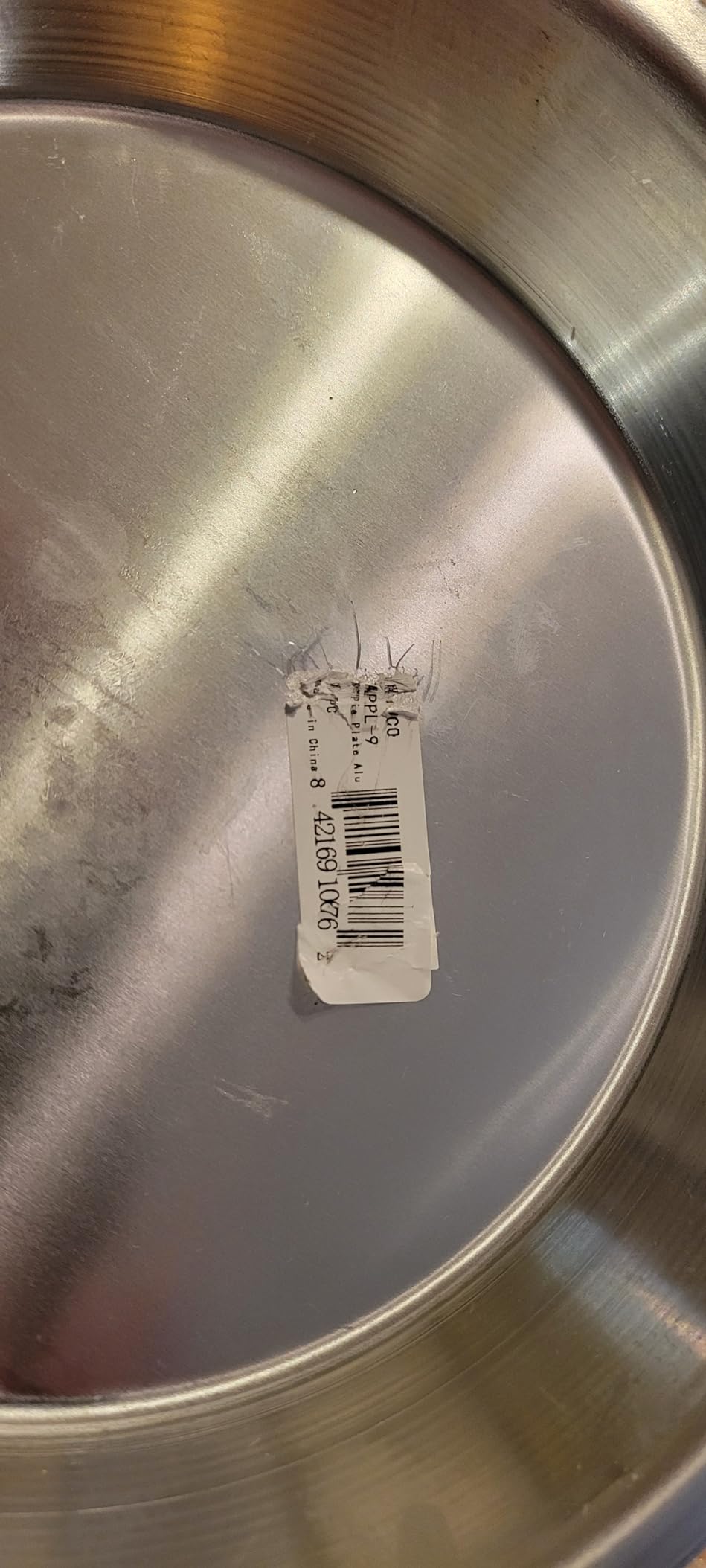 Winco 9-Inch Aluminum Pie Plate, Medium - Customer Photo 1