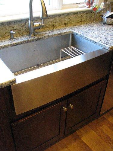 Kraus KHF200-33 Standart PRO Stainless Steel Sink 33 inch Farmhouse Apron Single Bowl 16 gauge Customer Review Kraus KHF200-33 Standart PRO Stainless Steel Sink 33 inch Farmhouse Apron Single Bowl 16 gauge - Customer Photo 1