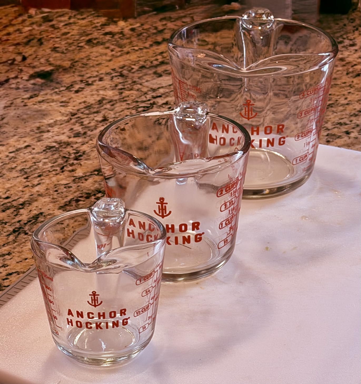 Anchor Hocking Triple Pour Glass Measuring Cup, 8 Oz Measuring Glass Customer Review Anchor Hocking Triple Pour Glass Measuring Cup, 8 Oz Measuring Glass - Customer Photo 1