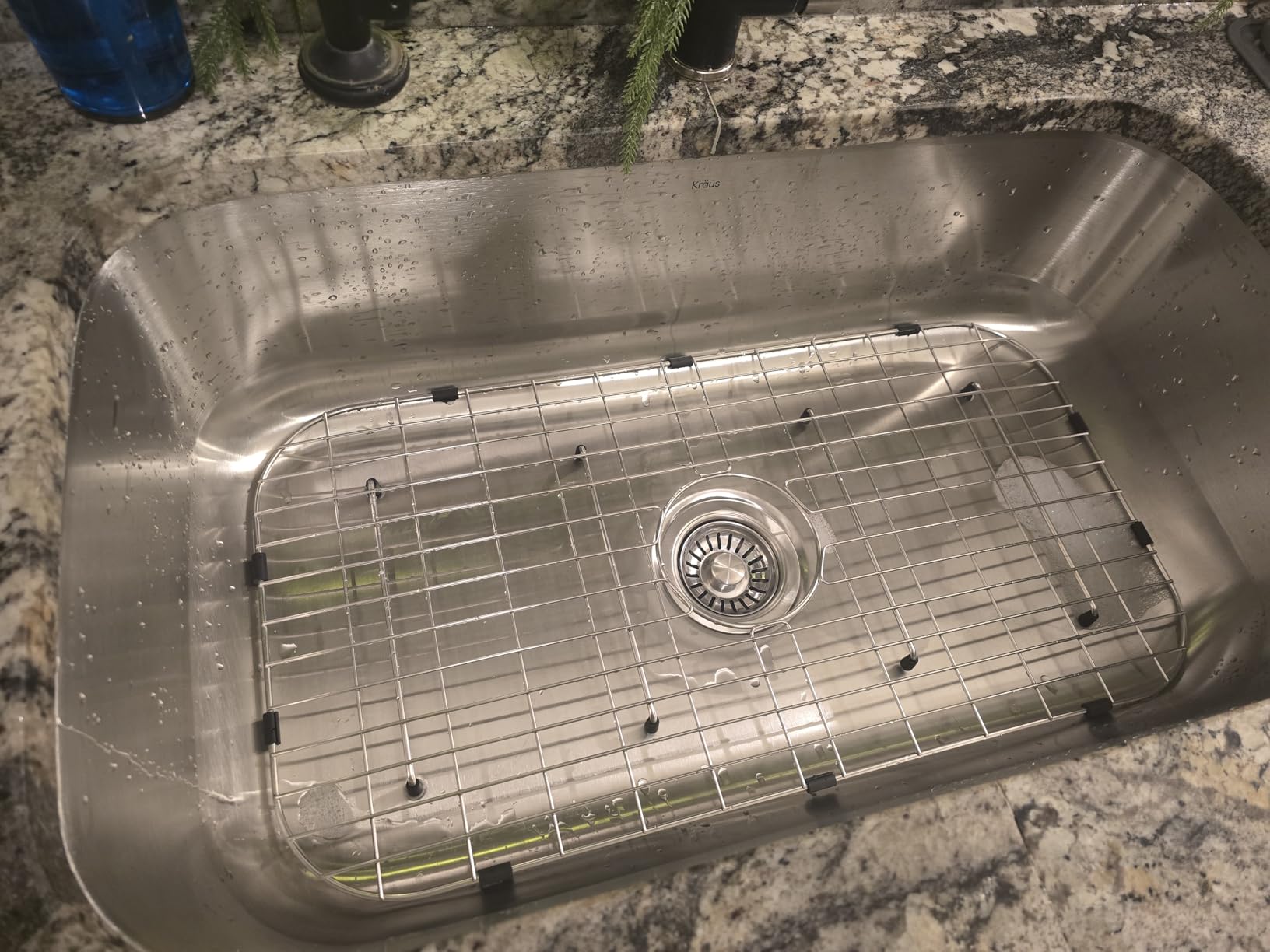 Kraus 23 Inch Stainless Steel Kitchen Sink, Durable 18 Gauge Single Bowl Kitchen Sinks Undermount, KBU12 - Customer Photo 1
