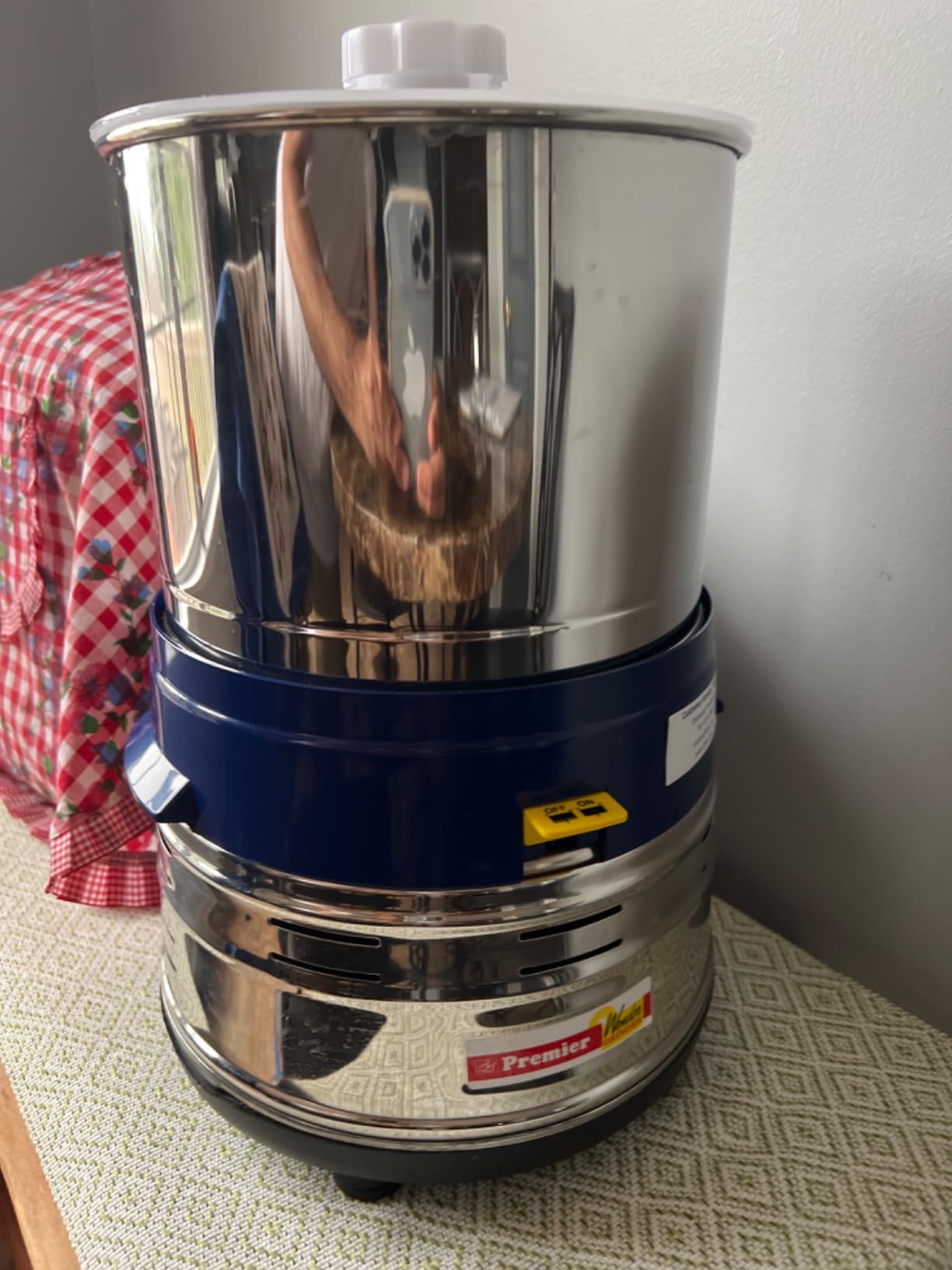 Premier Small Wonder Table Top Wet Grinder 1.5 Liter,110 volts with coconut scrapper and atta kneader customer photo 2