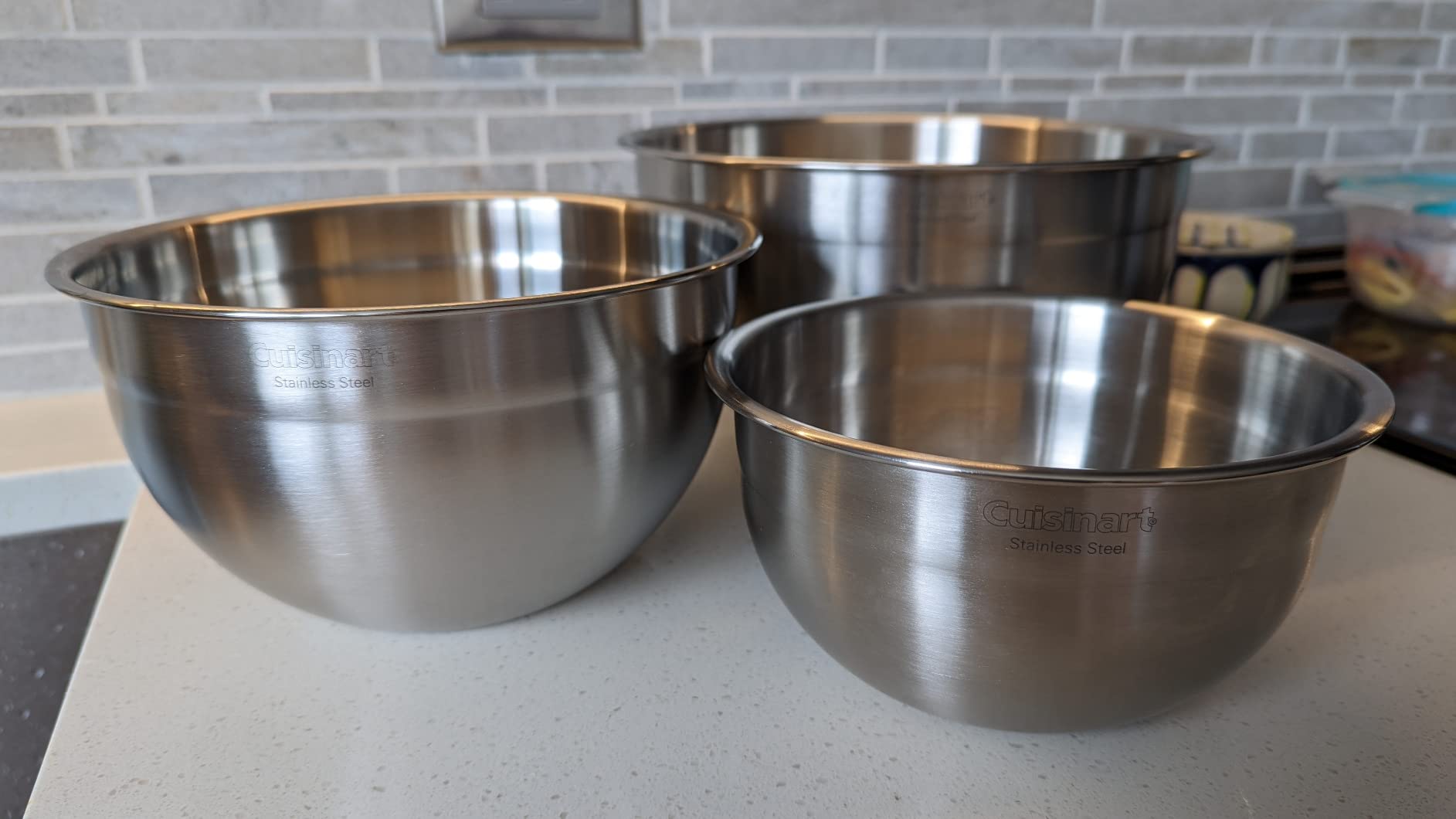 Cuisinart Mixing Bowl Set, Stainless Steel, 3-Piece, CTG-00-SMB customer photo 1