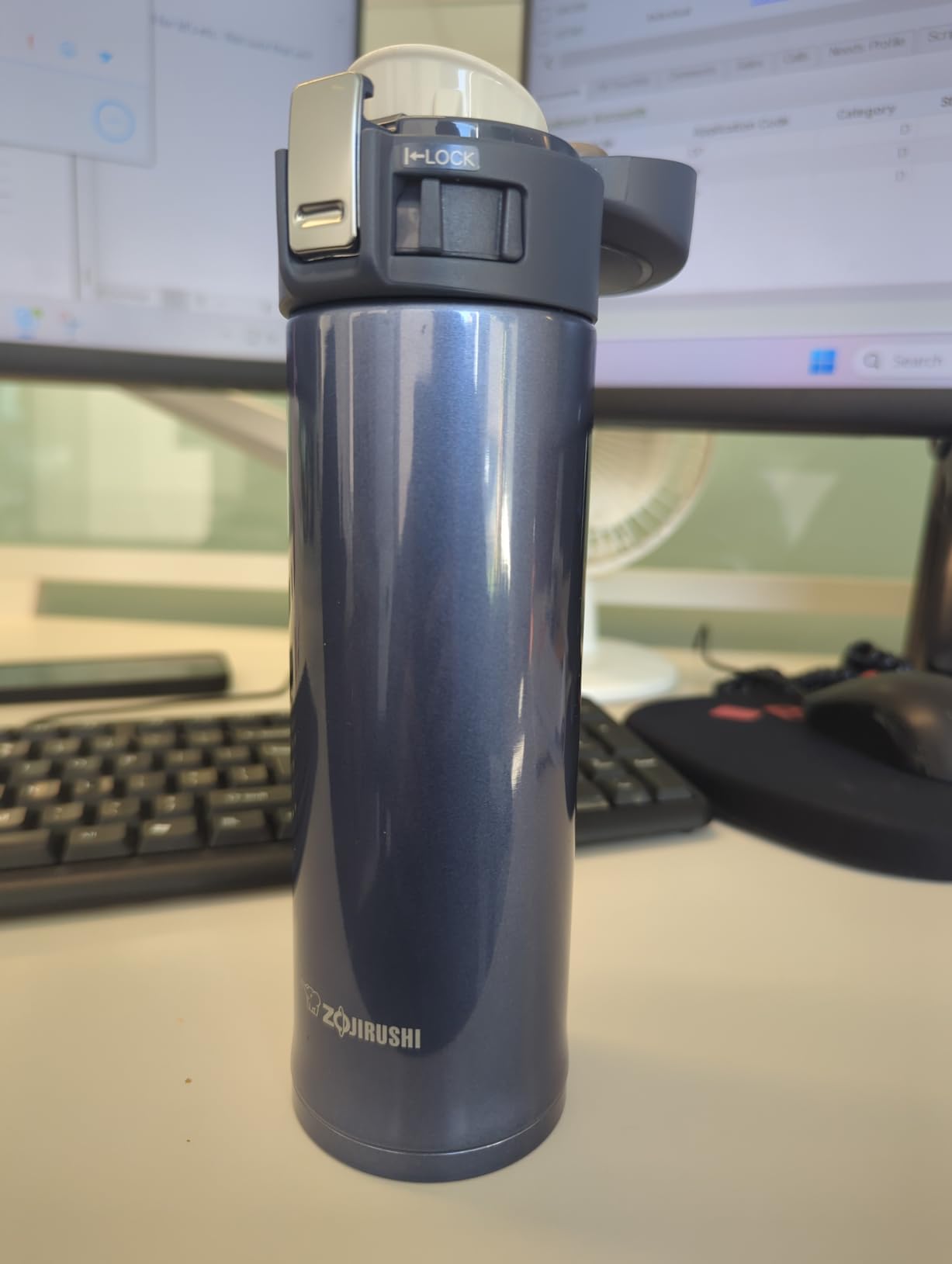 Zojirushi Stainless Steel Mug, 16oz, Smoky Blue - Customer Photo 2