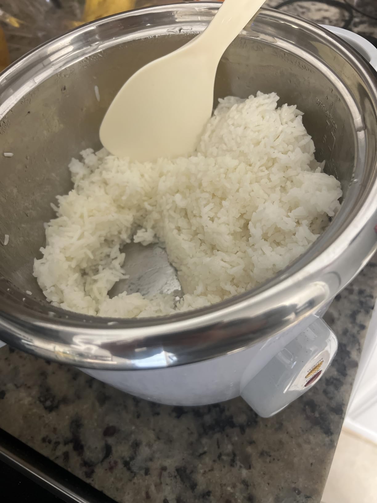 AROMA® Select Stainless® Rice Cooker, 3-Cup (Uncooked) / 6-Cup (Cooked), Stainless Steel Inner Pot, Small Rice Cooker, Auto Keep Warm, 1.2 Qt, White, ARC-753SG - Customer Photo 1