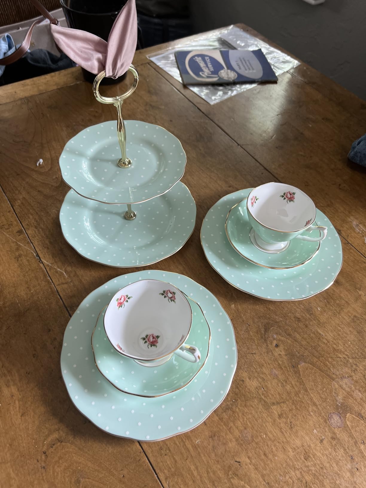 Royal Albert Polka Rose Teacup & Saucer Set Customer Review Royal Albert Polka Rose Teacup & Saucer Set - Customer Photo 1