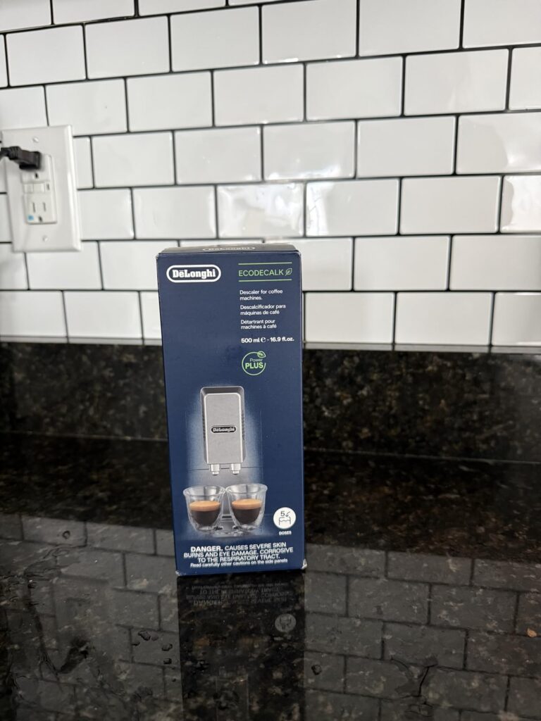 De'Longhi EcoDecalk Descaler, Universal Descaling Solution for Coffee & Espresso Machines, 16.90 oz (5 uses) Customer Review Best Coffee Maker Cleaners