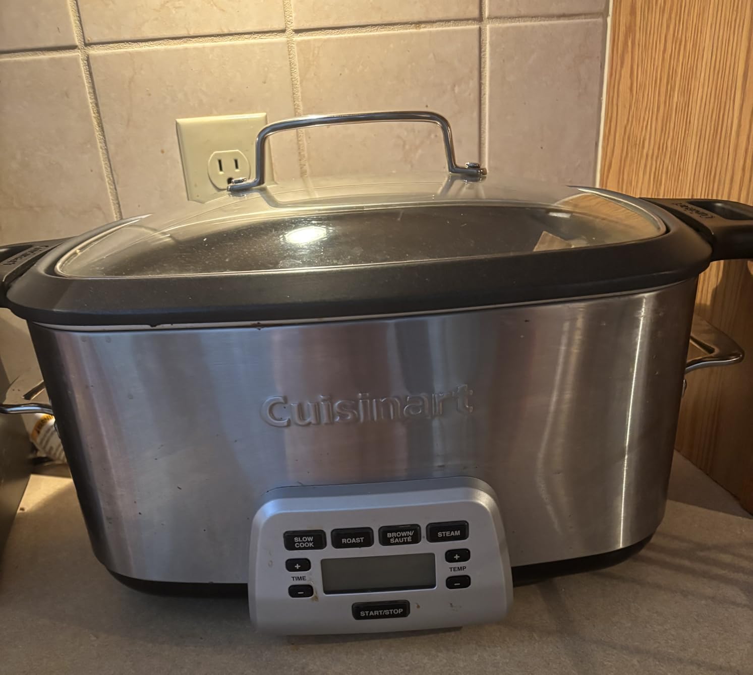 Cuisinart 3-In-1 Cook Central 6-Quart Multi-Cooker: Slow Cooker, Brown/Saute, Steamer, MSC-600 NAS, Silver - Customer Photo 1