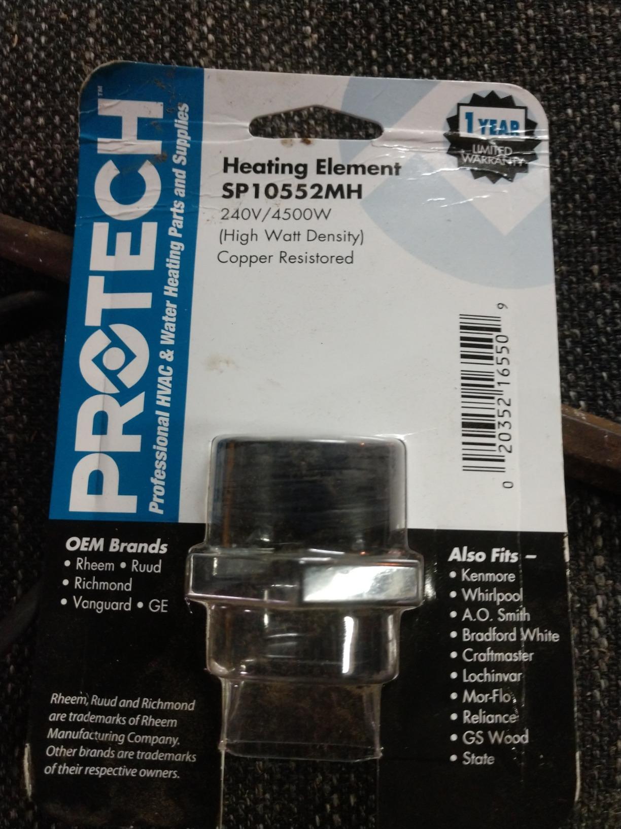 Rheem SP10552MH Resistored HWD with Screw-In 240-volt/4500-watt Element Customer Review Rheem SP10552MH Resistored HWD with Screw-In 240-volt/4500-watt Element - Customer Photo 1