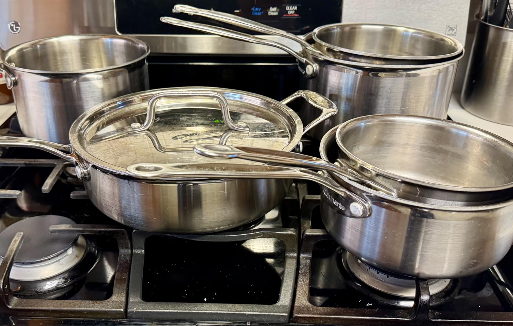 Cuisinart 12-Piece MultiClad Pro Triple Ply Stainless Steel Cookware Set, Heat Surround Technology, Cool Grip Handles, Oven Safe to 500°F, MCPS-12N, Silver Customer Review Cuisinart 12-Piece MultiClad Pro Triple Ply Stainless Steel Cookware Set, Heat Surround Technology, Cool Grip Handles, Oven Safe to 500°F, MCPS-12N, Silver - Customer Photo 1