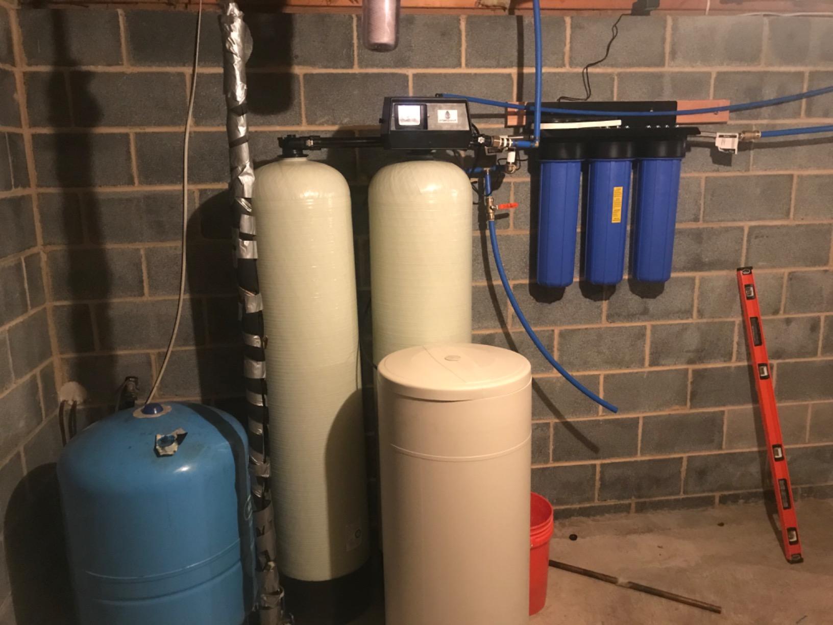AFWFilters Fleck 9100SXT Dual tank water softener 96k, 96,000 grain with the digital 9100 sxt valve - Customer Photo 2