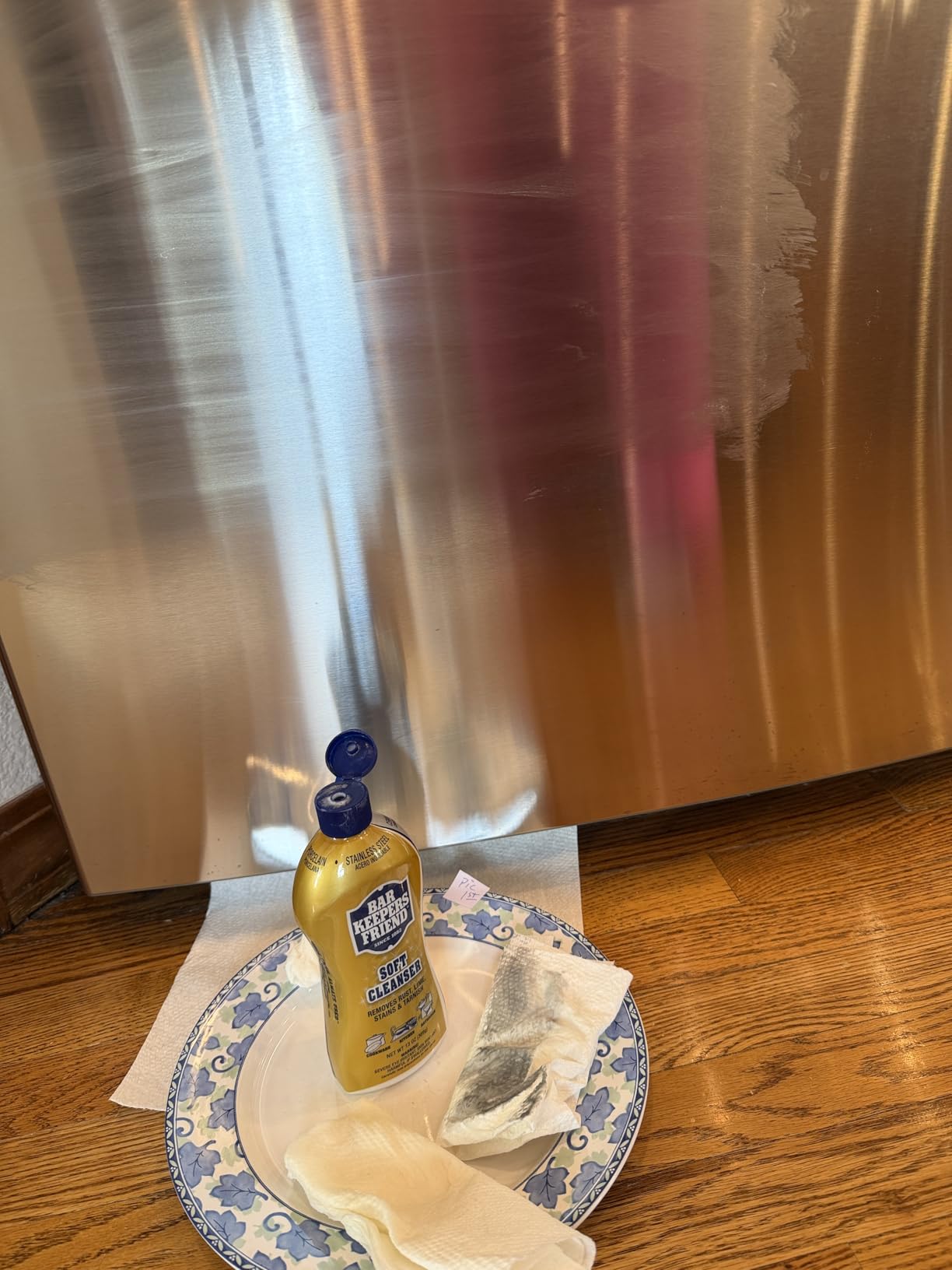 Bar Keepers Friend Soft Cleanser Liquid (2 x 13 Ounce) Multipurpose Cleaner & Rust Stain Remover for Stainless Steel, Porcelain, Ceramic Tile & More Customer Review Bar Keepers Friend Soft Cleanser Liquid (2 x 13 Ounce) Multipurpose Cleaner & Rust Stain Remover for Stainless Steel, Porcelain, Ceramic Tile & More - Customer Photo 2