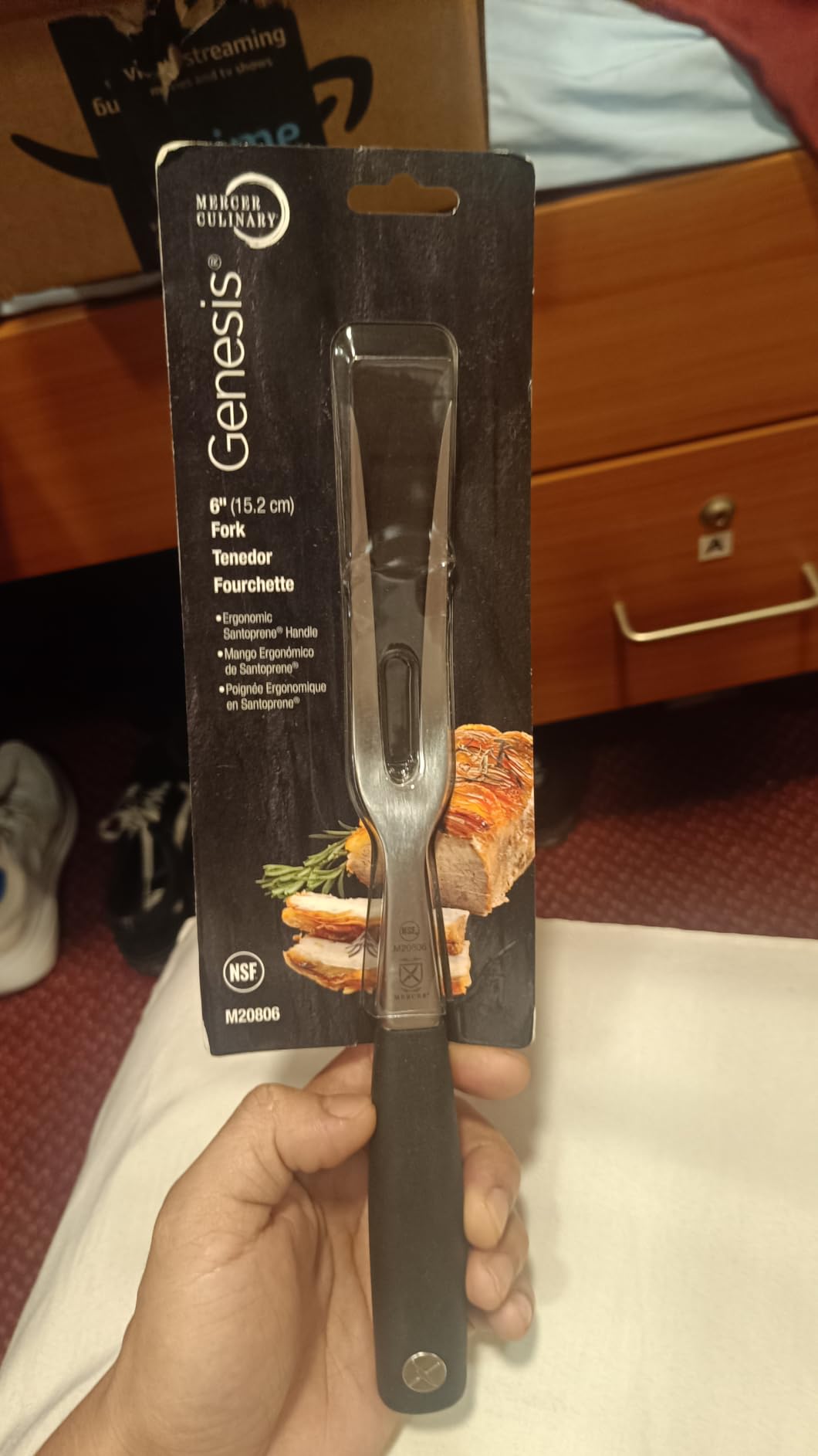 Mercer Culinary M21078 Genesis 8-Inch Short Bolster Chef's Knife, Black - Customer Photo 1