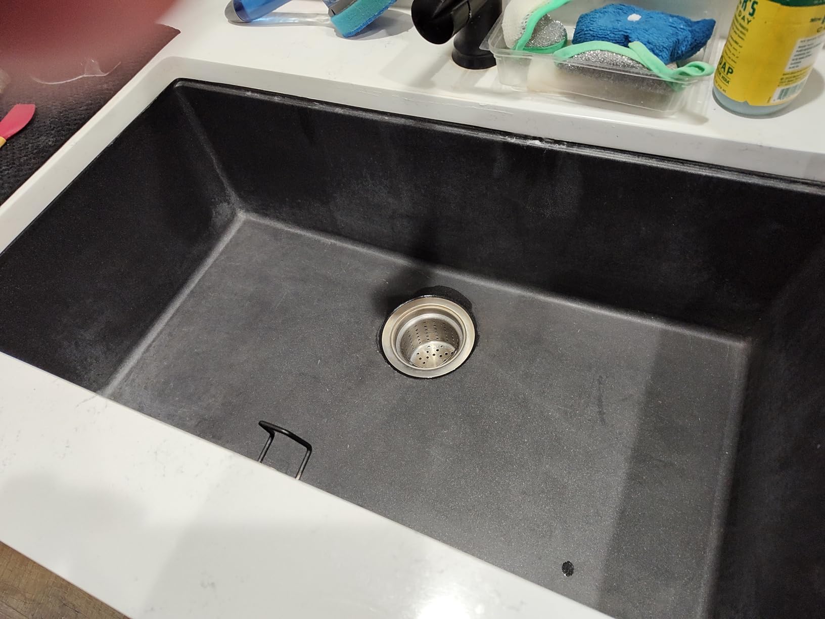 KRAUS Quarza 31-inch Undermount Single Bowl Granite Kitchen Sink in Black Onyx, KGU-413B - Customer Photo 1