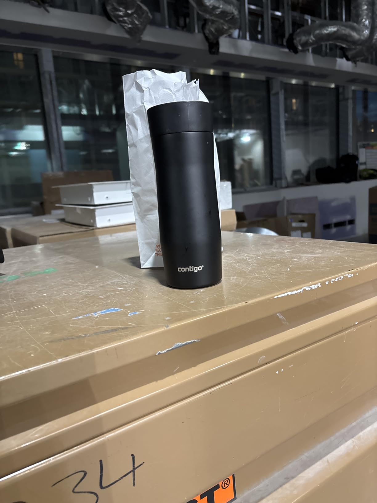 Contigo West Loop Stainless Steel Travel Mug with AUTOSEAL Lid, 16oz., Stainless Steel/Black - Customer Photo 2