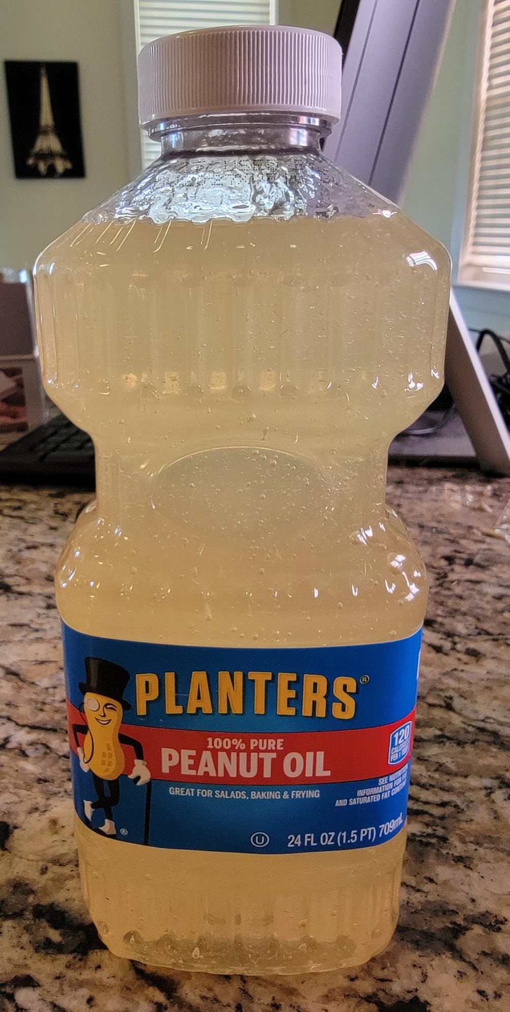 PLANTERS Peanut Oil for Cooking - Ideal Peanut Oil for Deep Frying and Cooking, 24 oz - Customer Photo 2