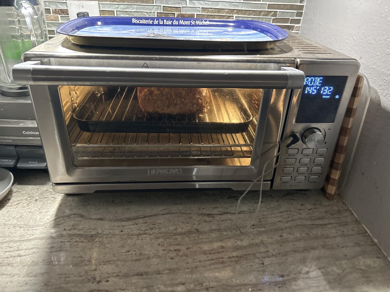 Nuwave Bravo Air Fryer Toaster Smart Oven, 12-in-1 Countertop Convection, 30-QT XL Capacity, 50°-500°F Temperature Controls, Top and Bottom Heater Adjustments 0%-100%, Brushed Stainless Steel Look Customer Review Nuwave Bravo Air Fryer Toaster Smart Oven, 12-in-1 Countertop Convection, 30-QT XL Capacity, 50°-500°F Temperature Controls, Top and Bottom Heater Adjustments 0%-100%, Brushed Stainless Steel Look - Customer Photo 1