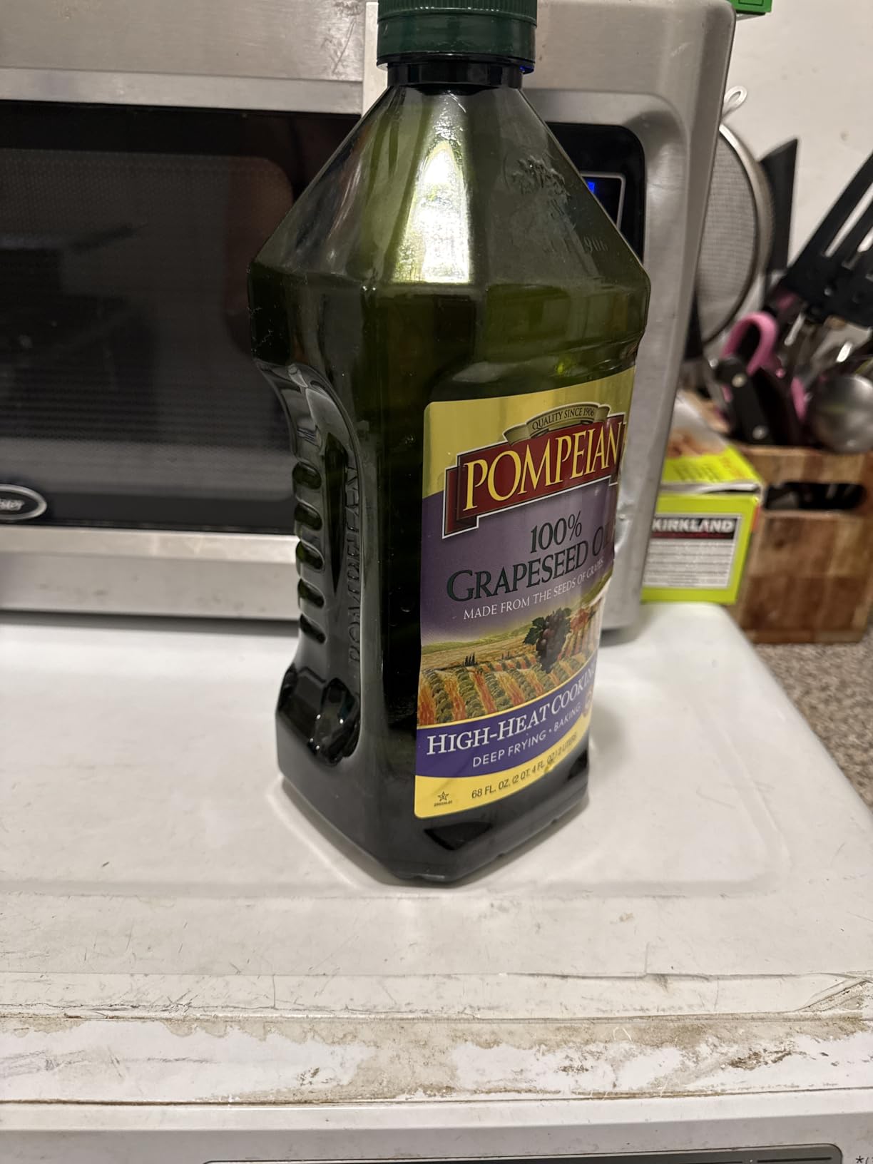 Pompeian 100% Grapeseed Oil, Light and Subtle Flavor, 68 Fl Oz Customer Review Pompeian 100% Grapeseed Oil, Light and Subtle Flavor, 68 Fl Oz - Customer Photo 4