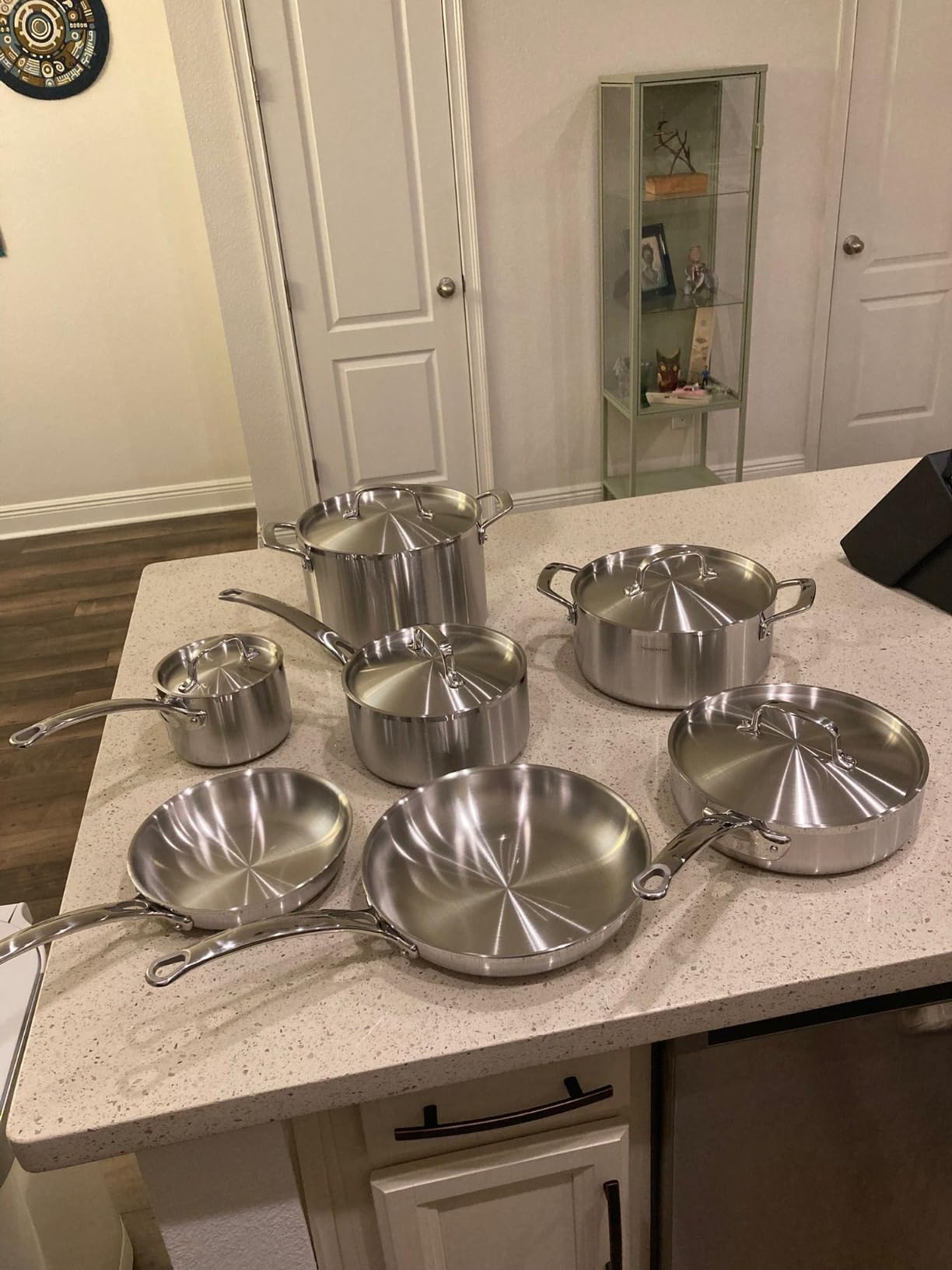Tramontina Signature Tri-Ply Clad Stainless Steel 12-Piece Cookware Set with Lids, Pots and Pans Kitchen Set, Induction-Ready, Dishwasher-Safe, NSF-Certified, Made in Brazil - Customer Photo 2
