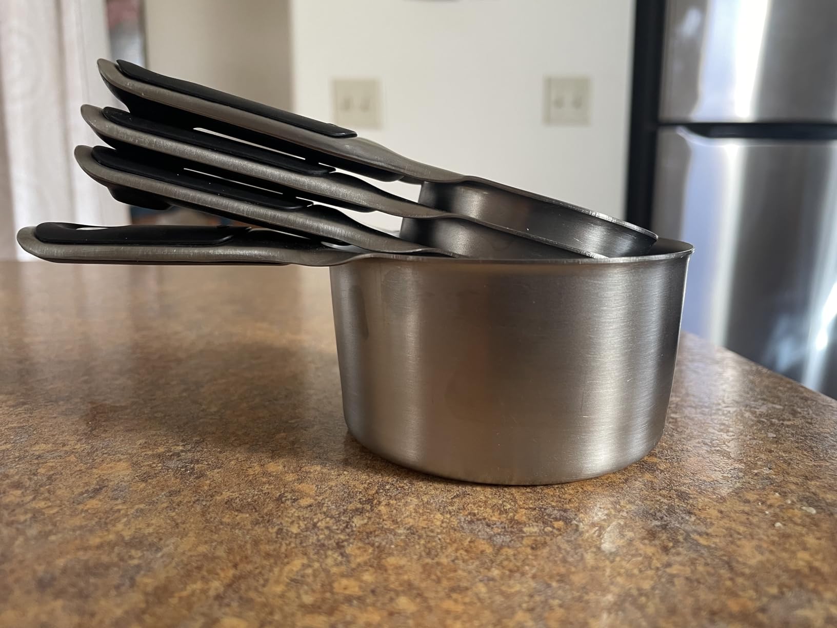 OXO Good Grips 4 Piece Stainless Steel Measuring Cups with Magnetic Snaps customer photo 2