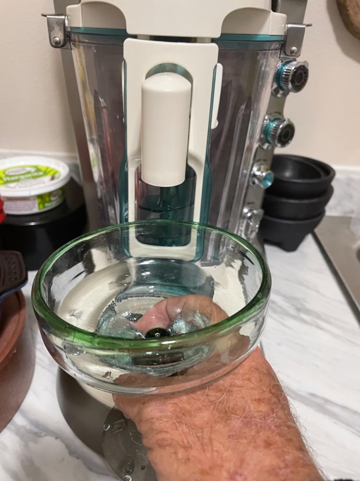 Margaritaville Bali Frozen Concoction Maker with Self-Dispensing Lever Automated Drink Mixer for Smoothies Margaritas Daiquiris and Colada 60 oz. Jar Gray - Customer Photo 1