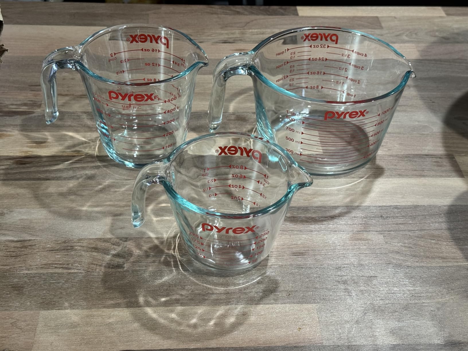 Pyrex Essentials (3-Pack) Glass Measuring Cups Set, (1, 2 & 4 Cup) Measuring Cups For Prepping, Baking and Cooking, Preheated Oven, Dishwasher, Freezer, and Microwave Safe Customer Review Pyrex Essentials (3-Pack) Glass Measuring Cups Set, (1, 2 & 4 Cup) Measuring Cups For Prepping, Baking and Cooking, Preheated Oven, Dishwasher, Freezer, and Microwave Safe - Customer Photo 2