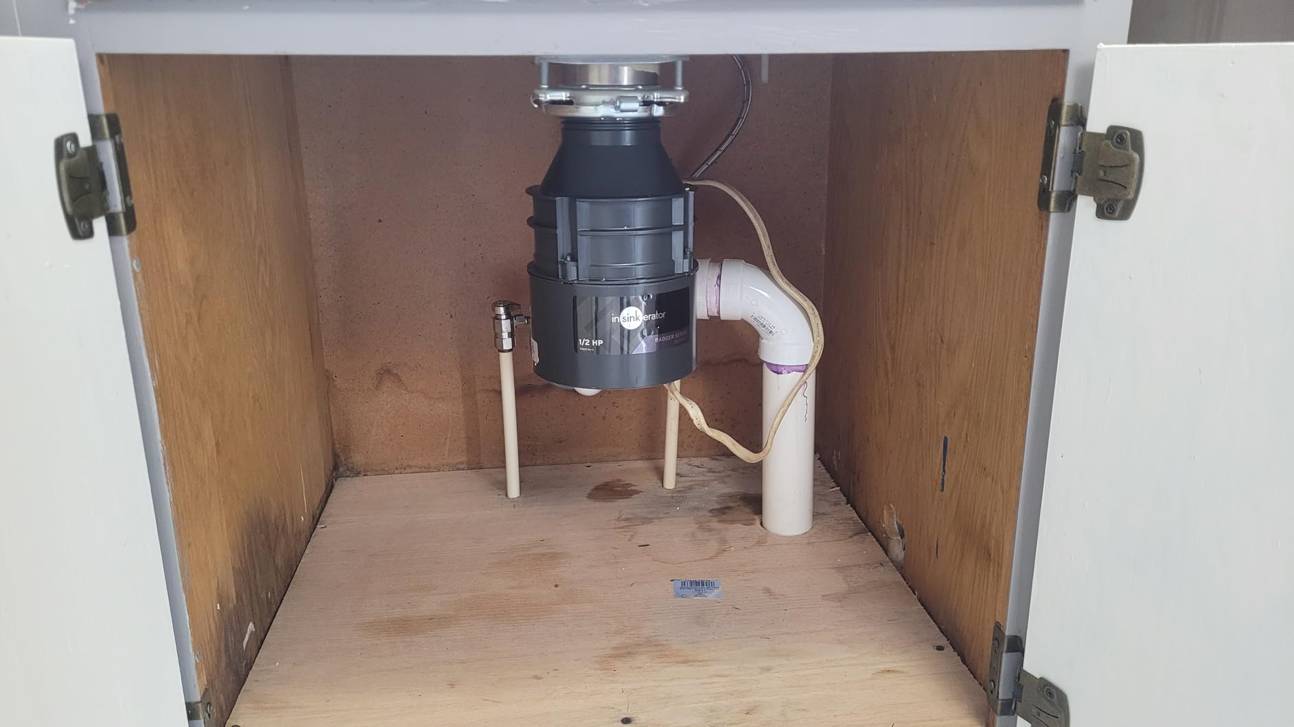 InSinkErator Badger 5 Garbage Disposal with Power Cord, Standard Series 1/2 HP Continuous Feed Food Waste Disposer - Customer Photo 1